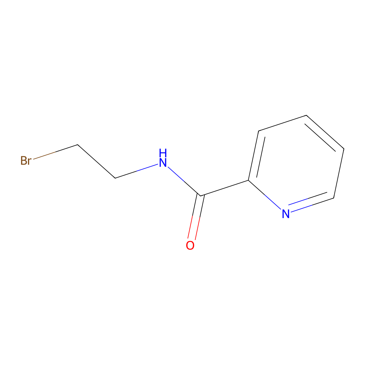 N-(2-Bromoethyl)pyridine-2-carboxamide molecular structure, CAS 717138-97-1