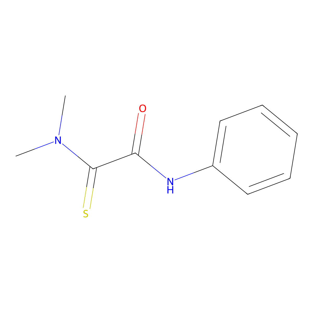 2-(Dimethylamino)-N-phenyl-2-thioxoacetamide molecular structure, CAS 717139-36-1