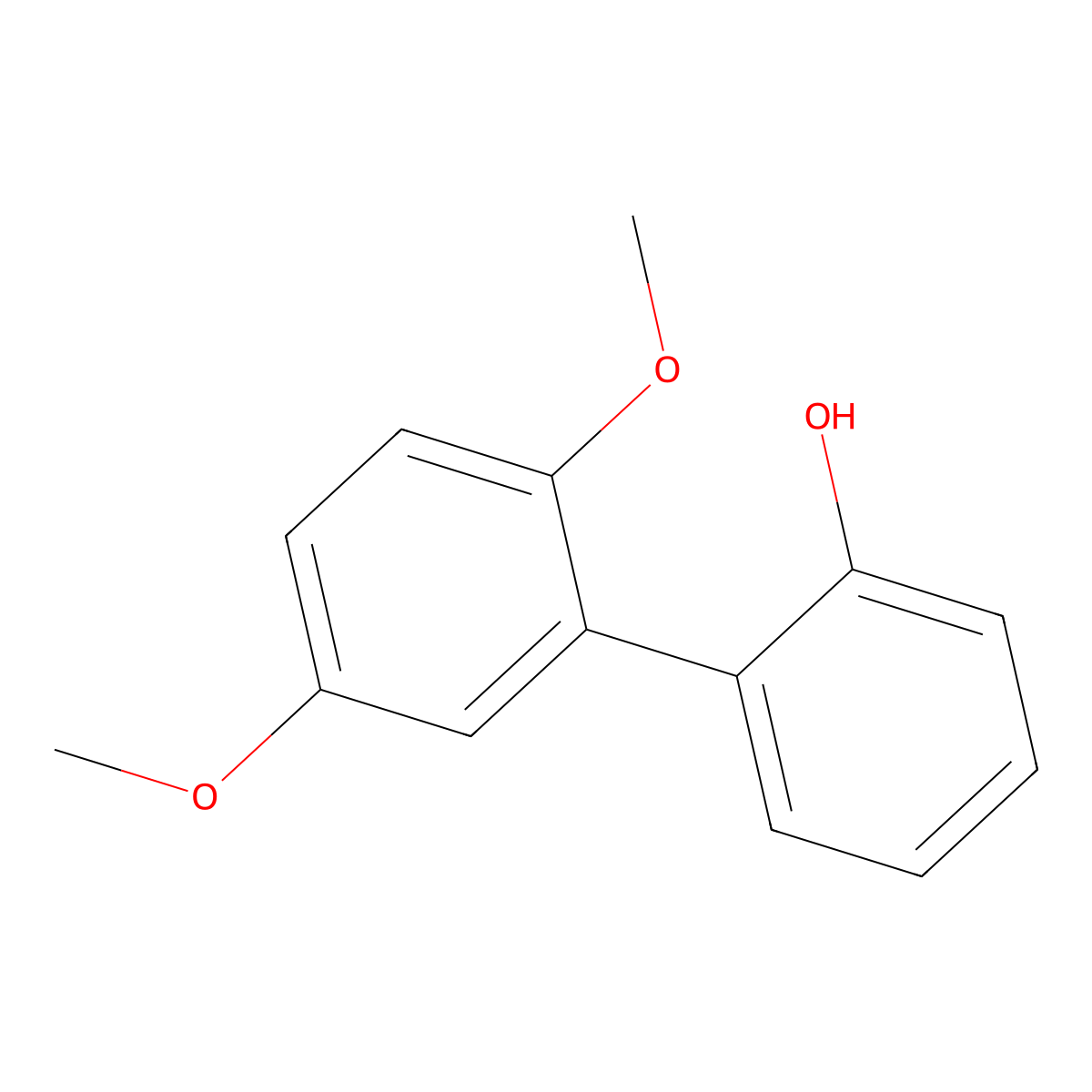2-(2,5-Dimethoxyphenyl)phenol molecular structure, CAS 71715-46-3