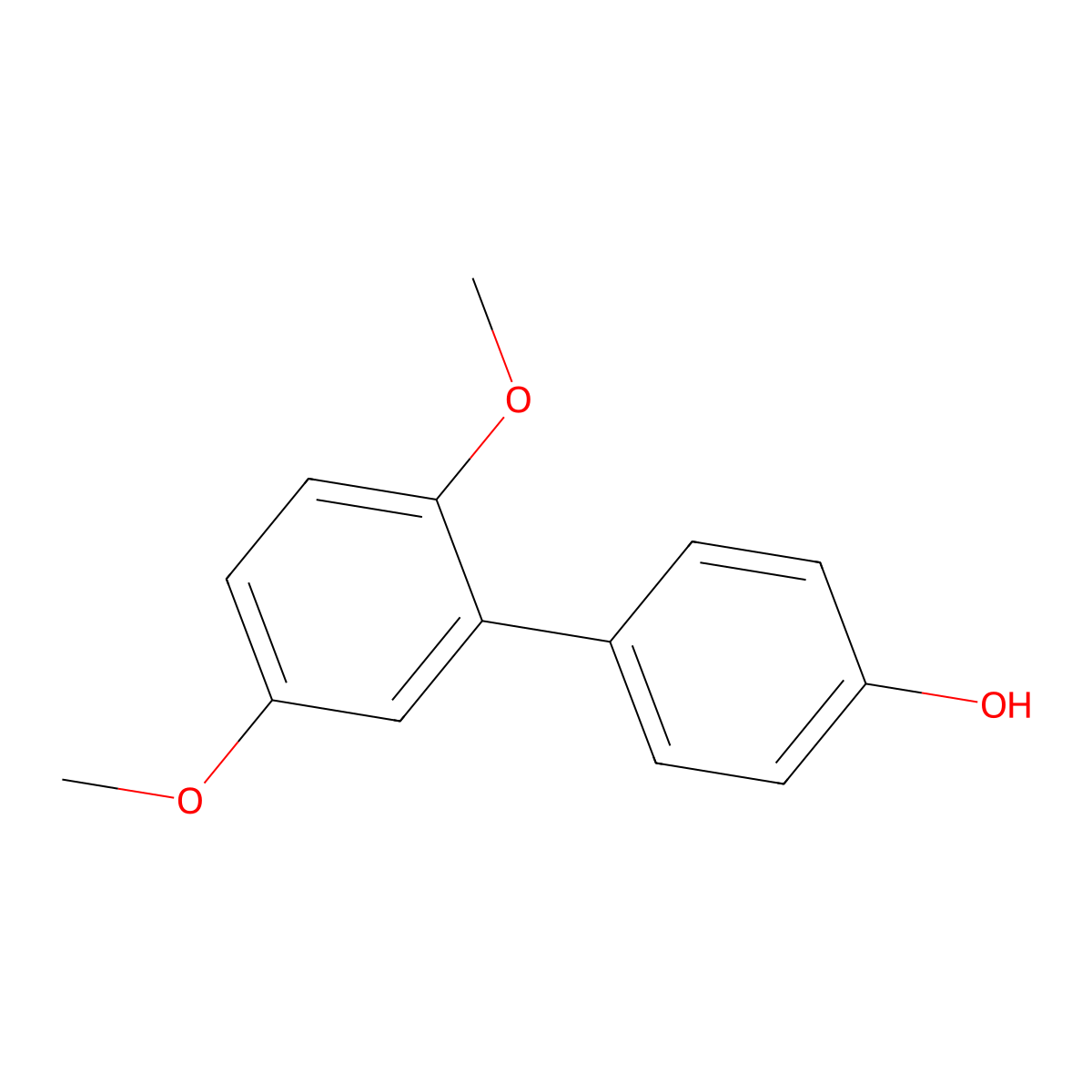 4-(2,5-Dimethoxyphenyl)phenol molecular structure, CAS 71715-47-4