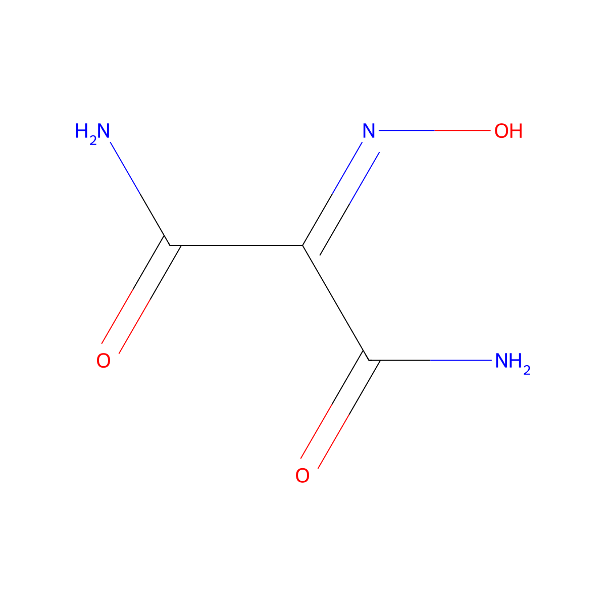 Malonamide, 2-(hydroxyimino)- molecular structure, CAS 71721-66-9