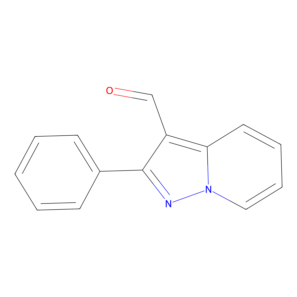 2-Phenylpyrazolo[1,5-a]pyridine-3-carbaldehyde molecular structure, CAS 71727-37-2
