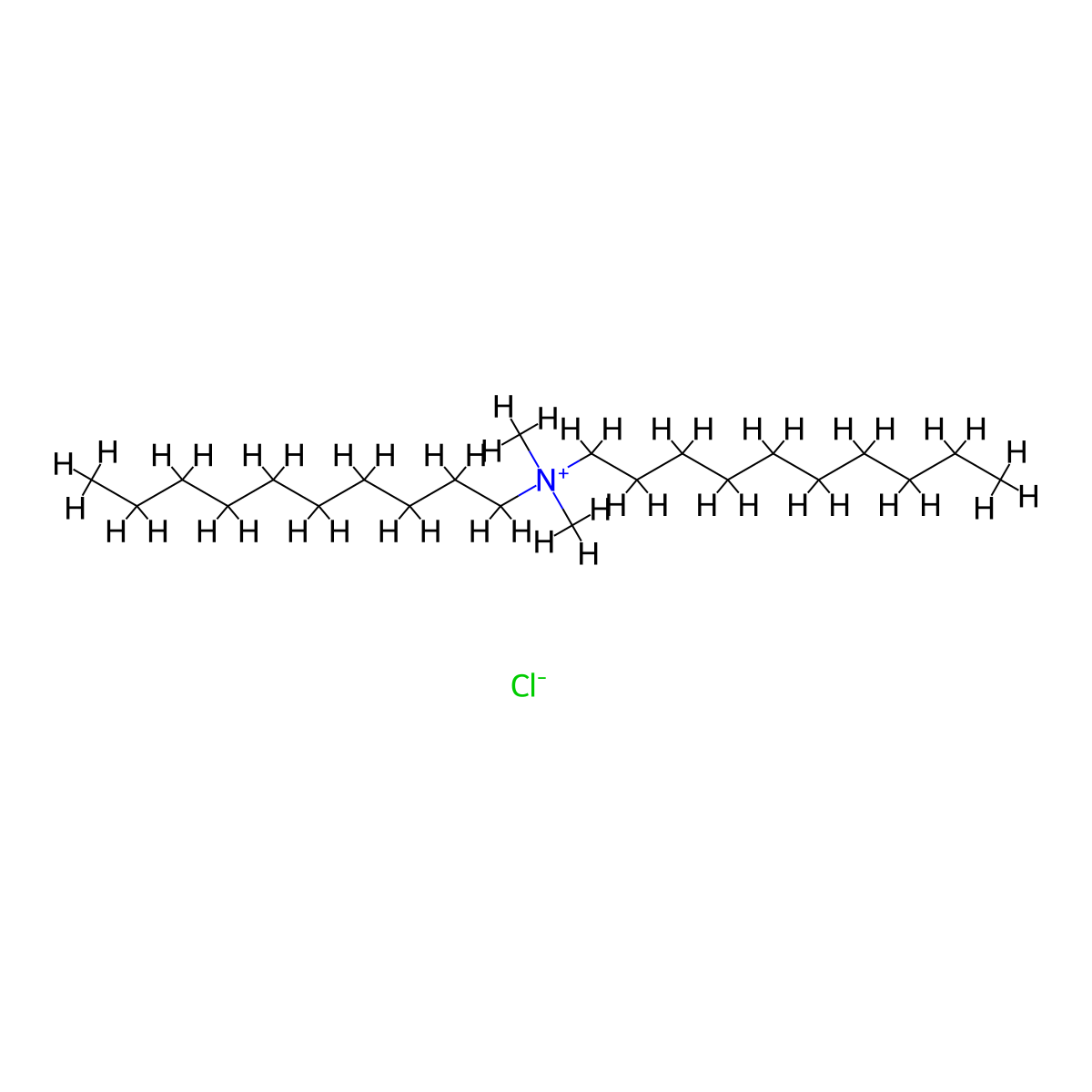 Didecyldimethylammonium Chloride molecular structure, CAS 7173-51-5