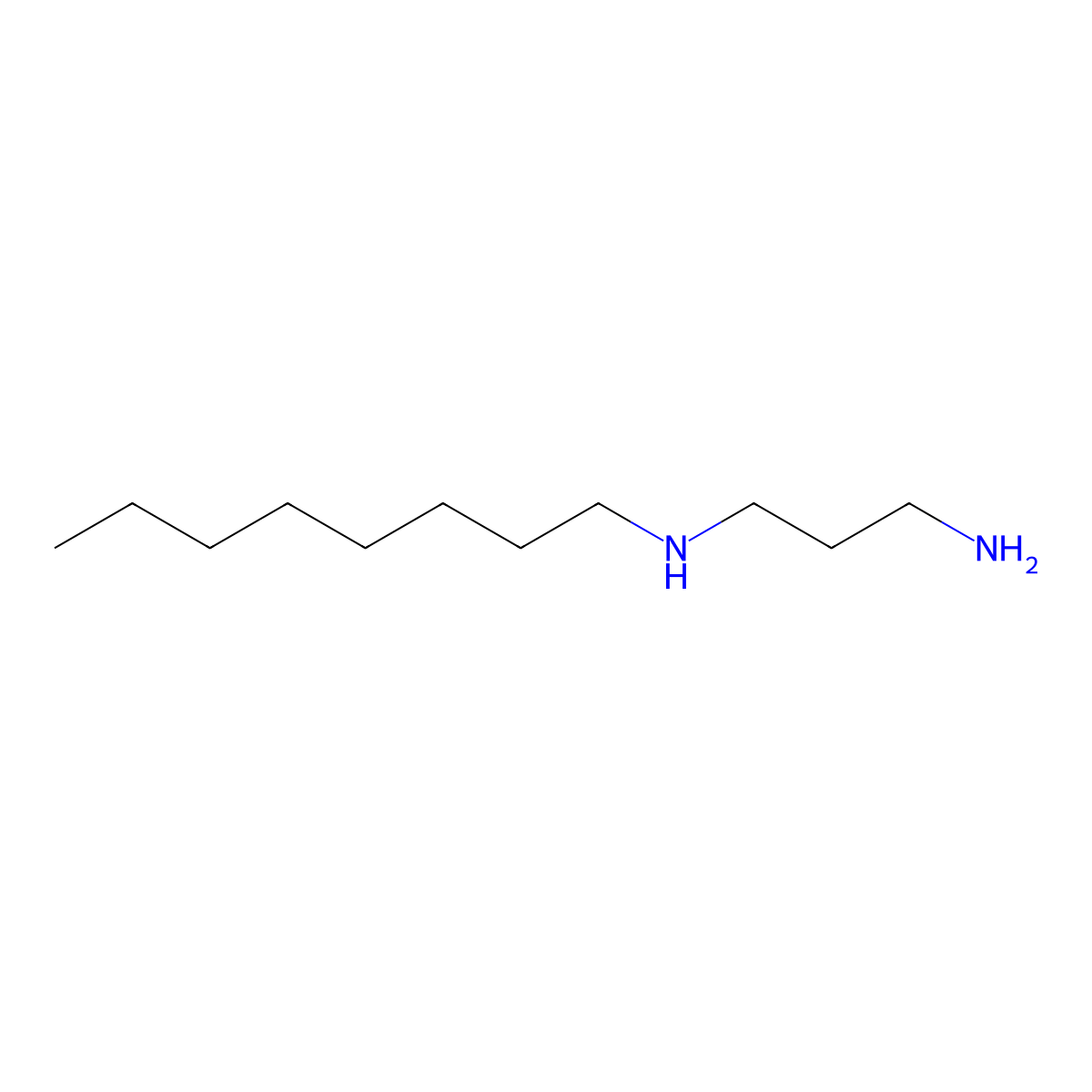 N-Octyl-1,3-propanediamine molecular structure, CAS 7173-57-1