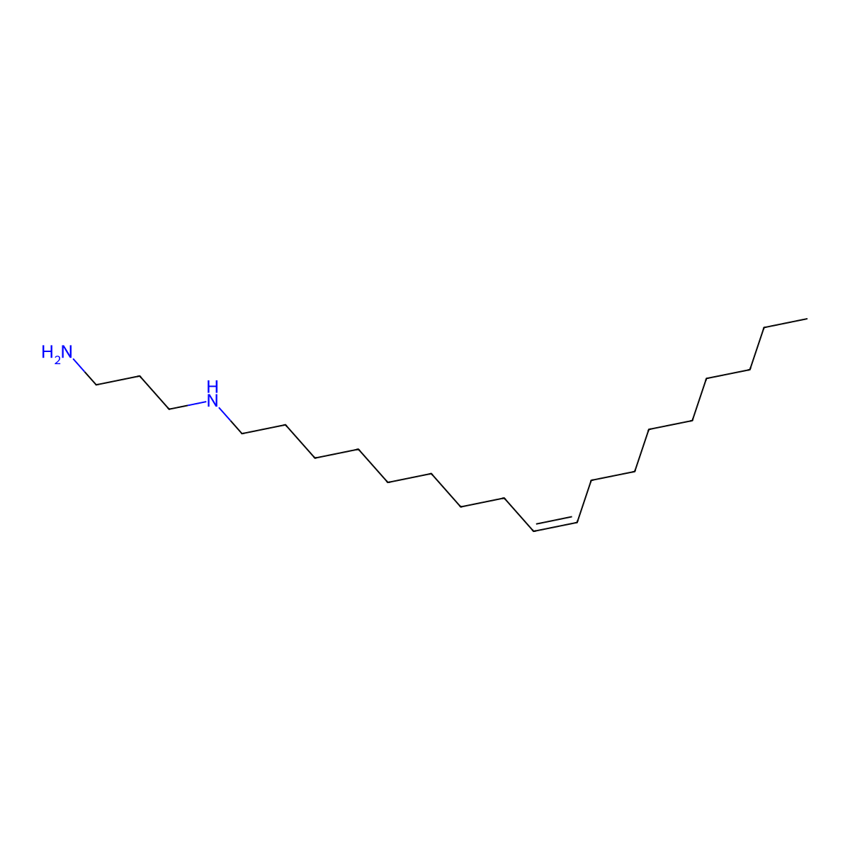 N-Oleyl-1,3-propanediamine molecular structure, CAS 7173-62-8