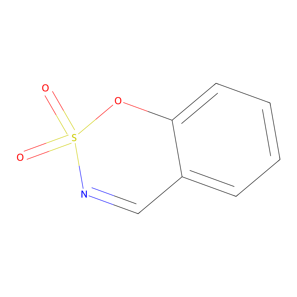 2H-1,2lambda~6~,3-Benzoxathiazine-2,2-dione molecular structure, CAS 71730-46-6