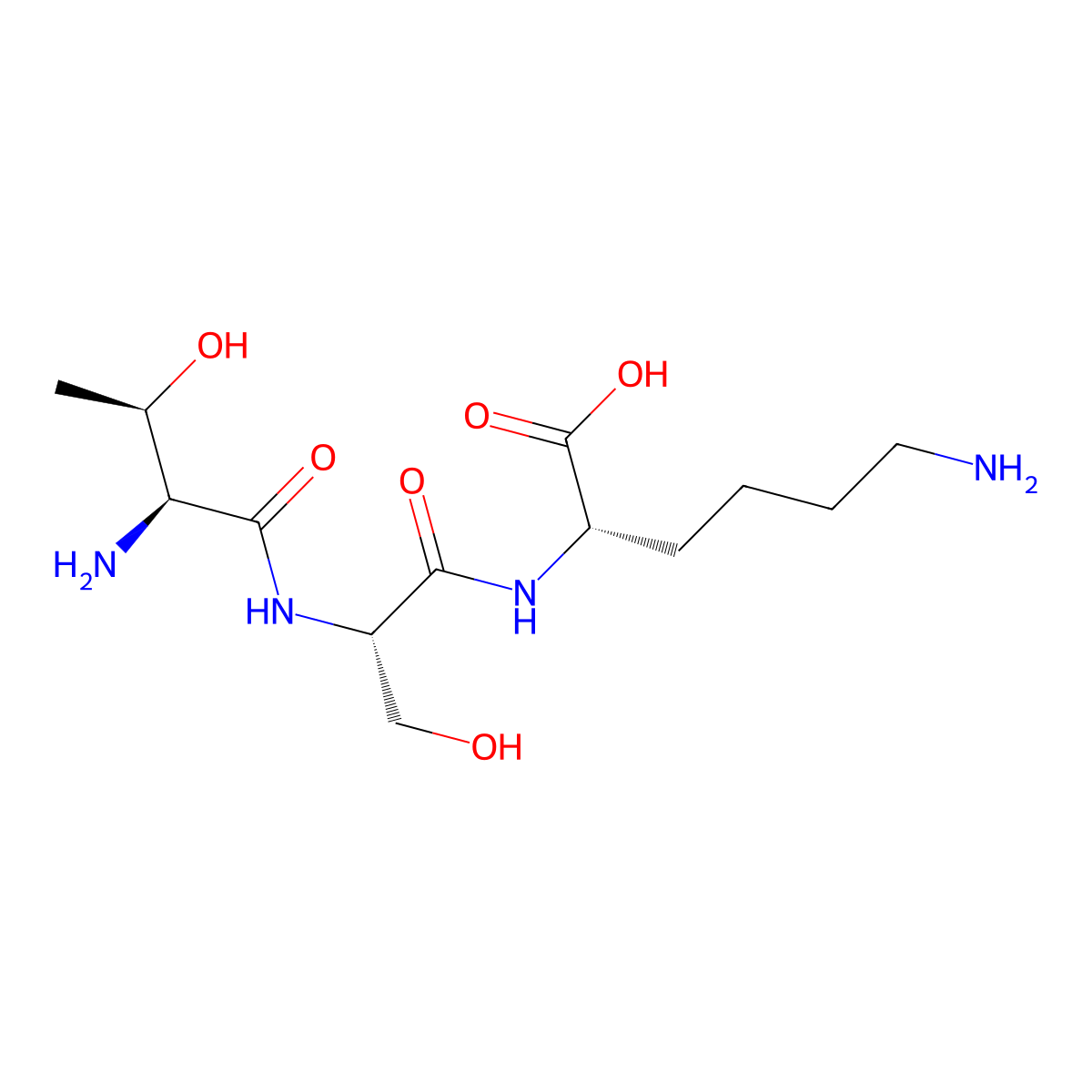 Threonyl-seryl-lysine molecular structure, CAS 71730-64-8