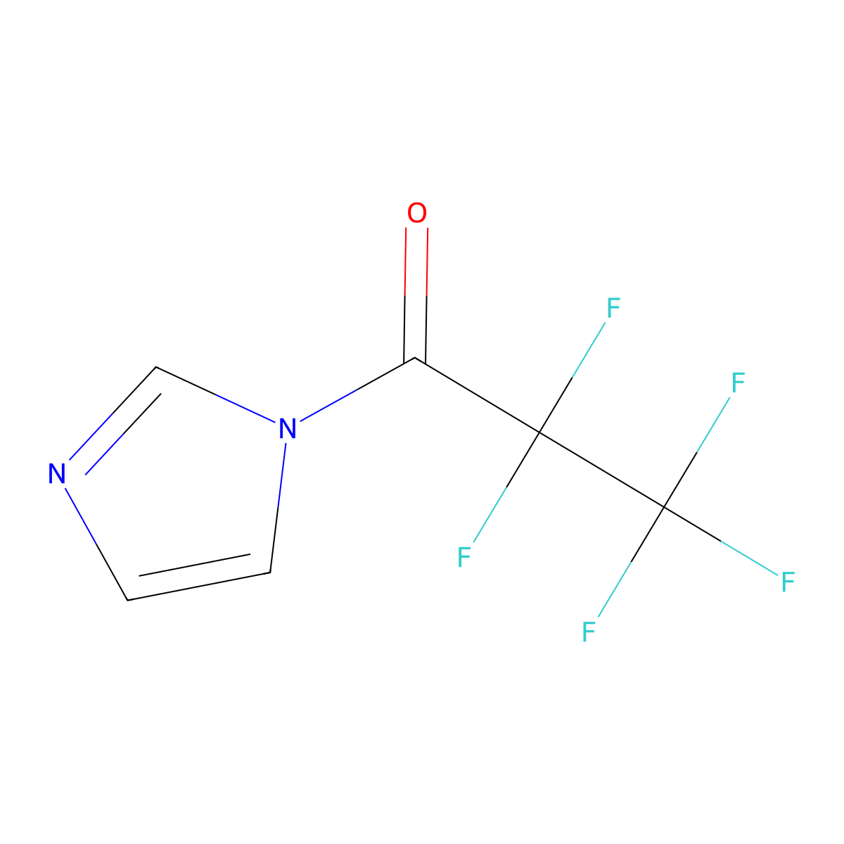 1-(2,2,3,3,3-Pentafluoro-1-oxopropyl)-1H-imidazole molecular structure, CAS 71735-32-5