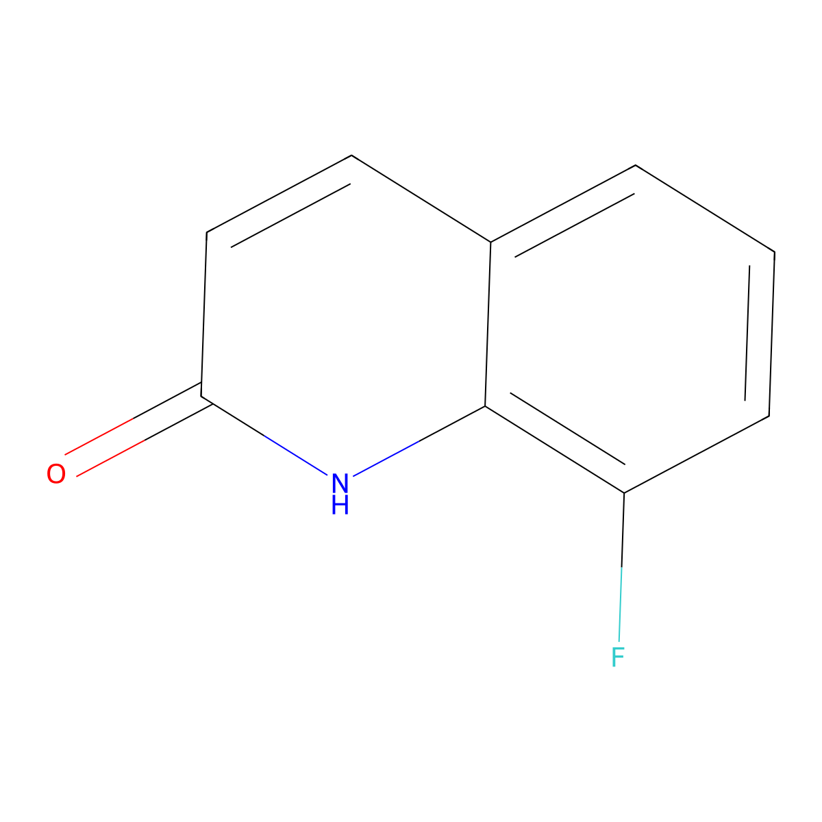8-Fluoroquinolin-2(1H)-one molecular structure, CAS 71738-83-5
