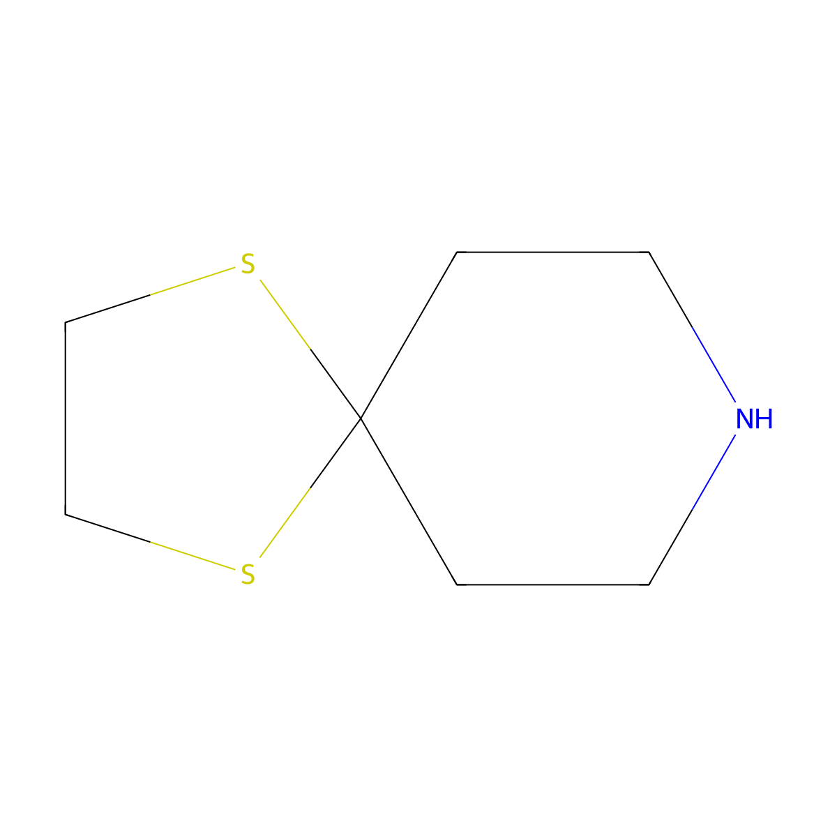 1,4-Dithia-8-azaspiro[4.5]decane molecular structure, CAS 7174-67-6