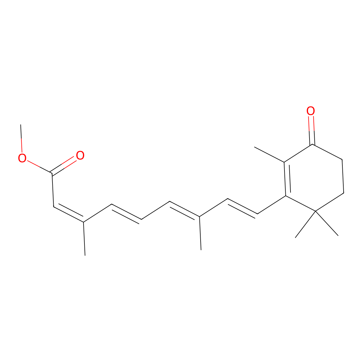 Methyl 13-cis-4-Oxoretinoate molecular structure, CAS 71748-57-7