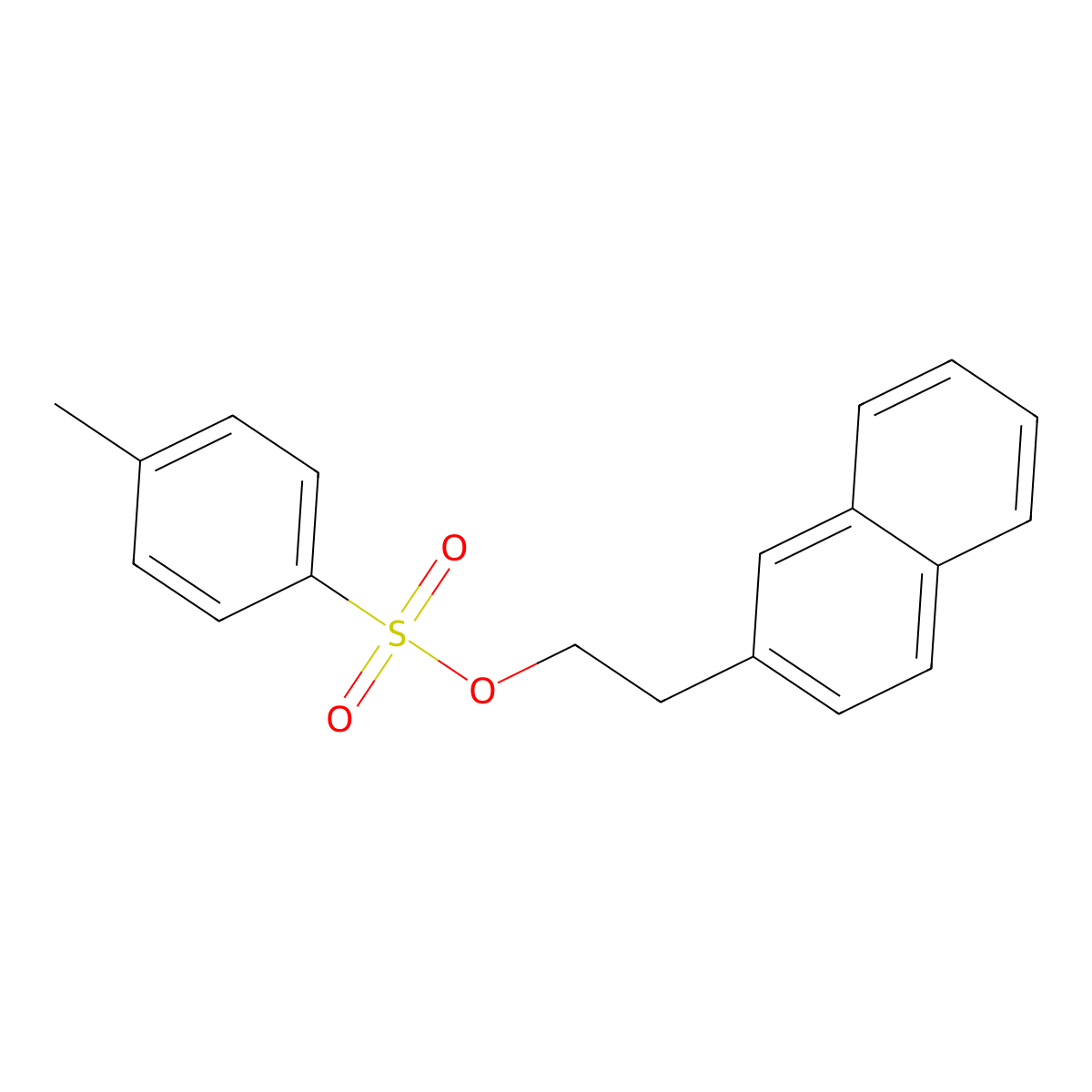 2-(Naphthalen-2-yl)ethyl 4-methylbenzene-1-sulfonate molecular structure, CAS 7175-35-1