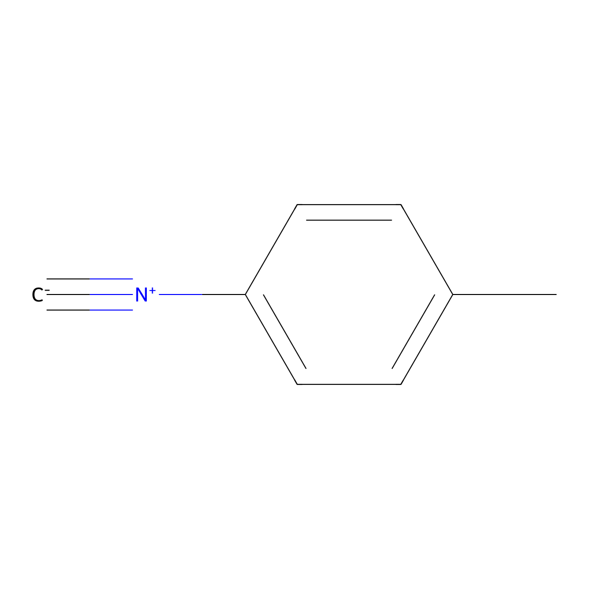 1-Isocyano-4-methylbenzene molecular structure, CAS 7175-47-5