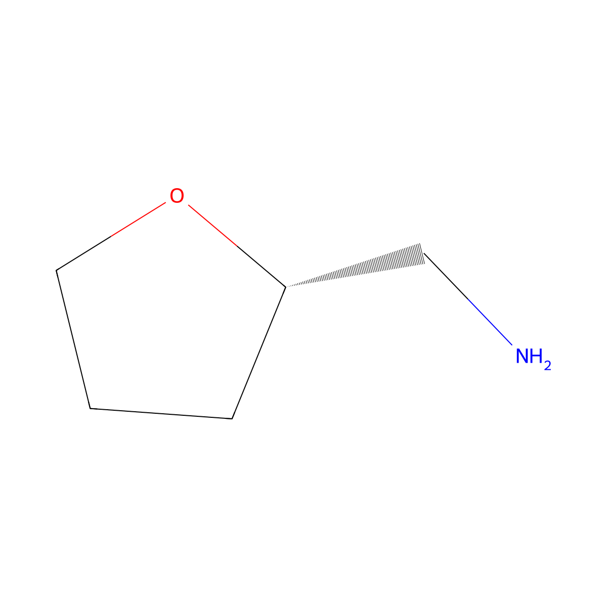 (S)-(+)-Tetrahydrofurfurylamine molecular structure, CAS 7175-81-7