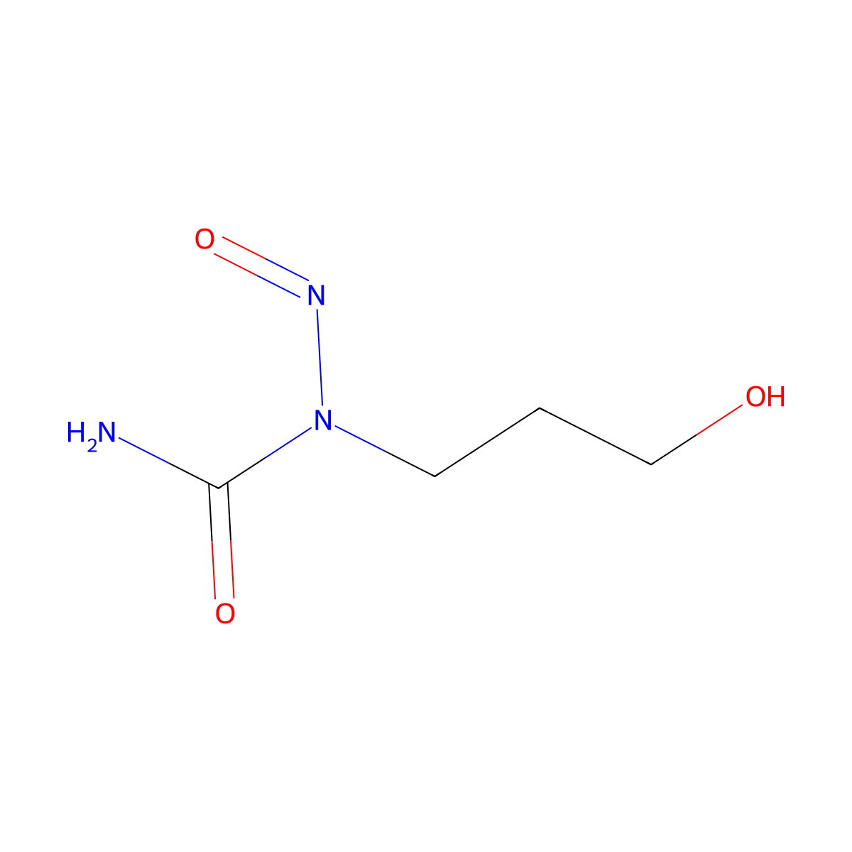 1-(3-Hydroxypropyl)-1-nitrosourea molecular structure, CAS 71752-70-0