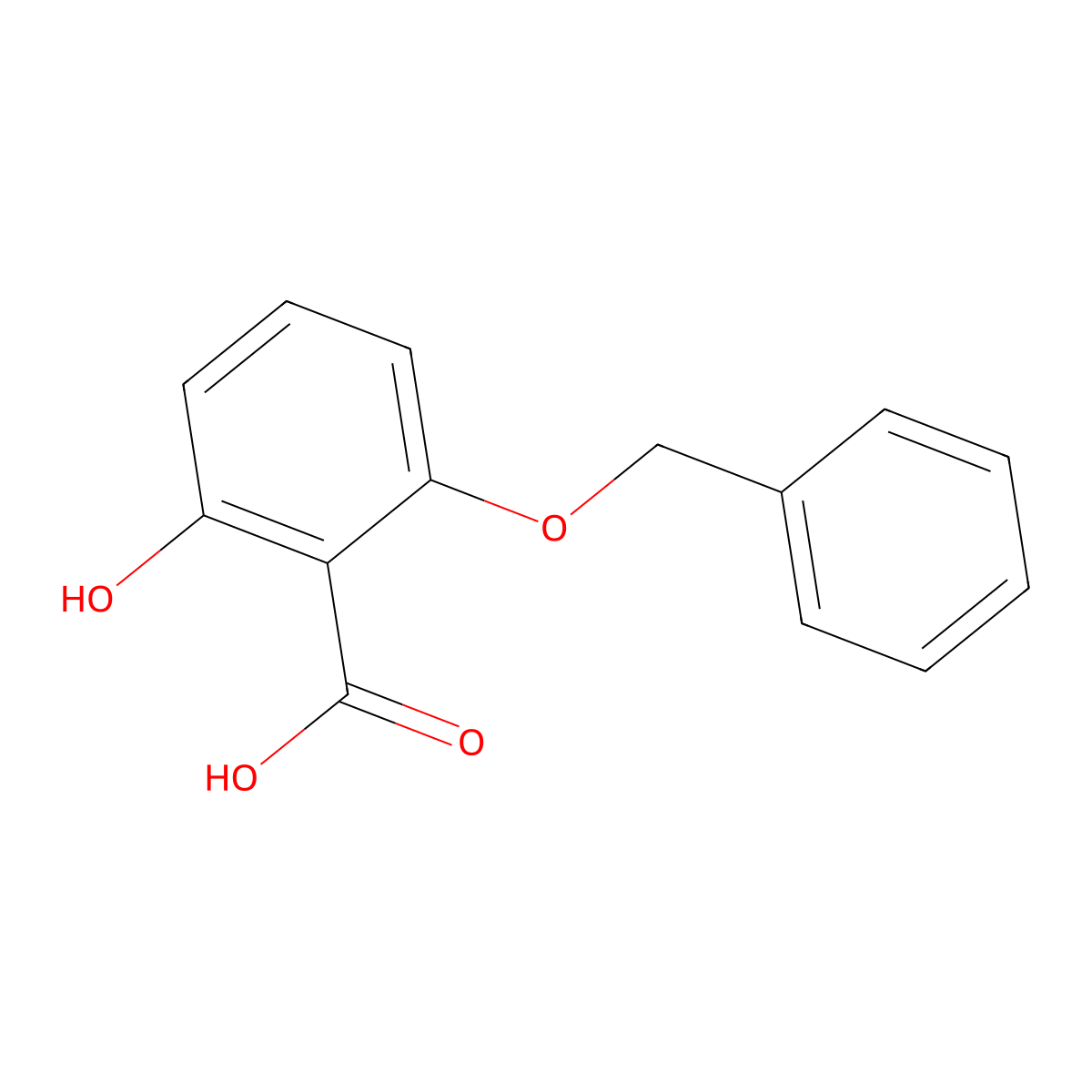 2-(Benzyloxy)-6-hydroxybenzoic acid molecular structure, CAS 71752-89-1