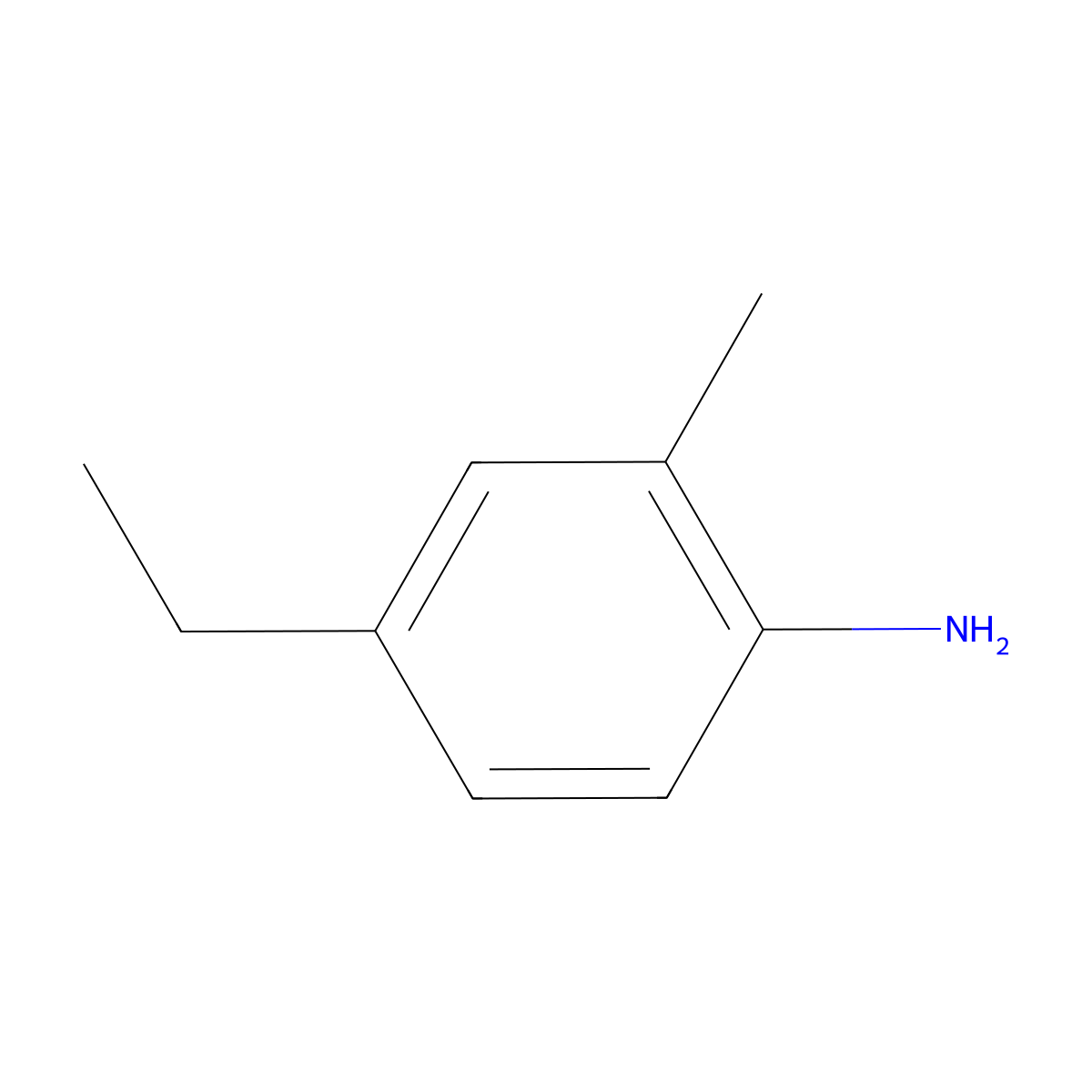 4-Ethyl-2-methylaniline molecular structure, CAS 71757-56-7