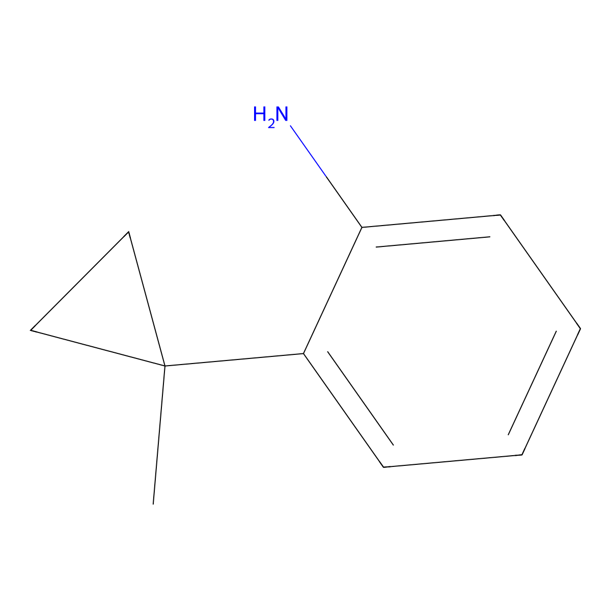 2-(1-Methylcyclopropyl)aniline molecular structure, CAS 71759-33-6