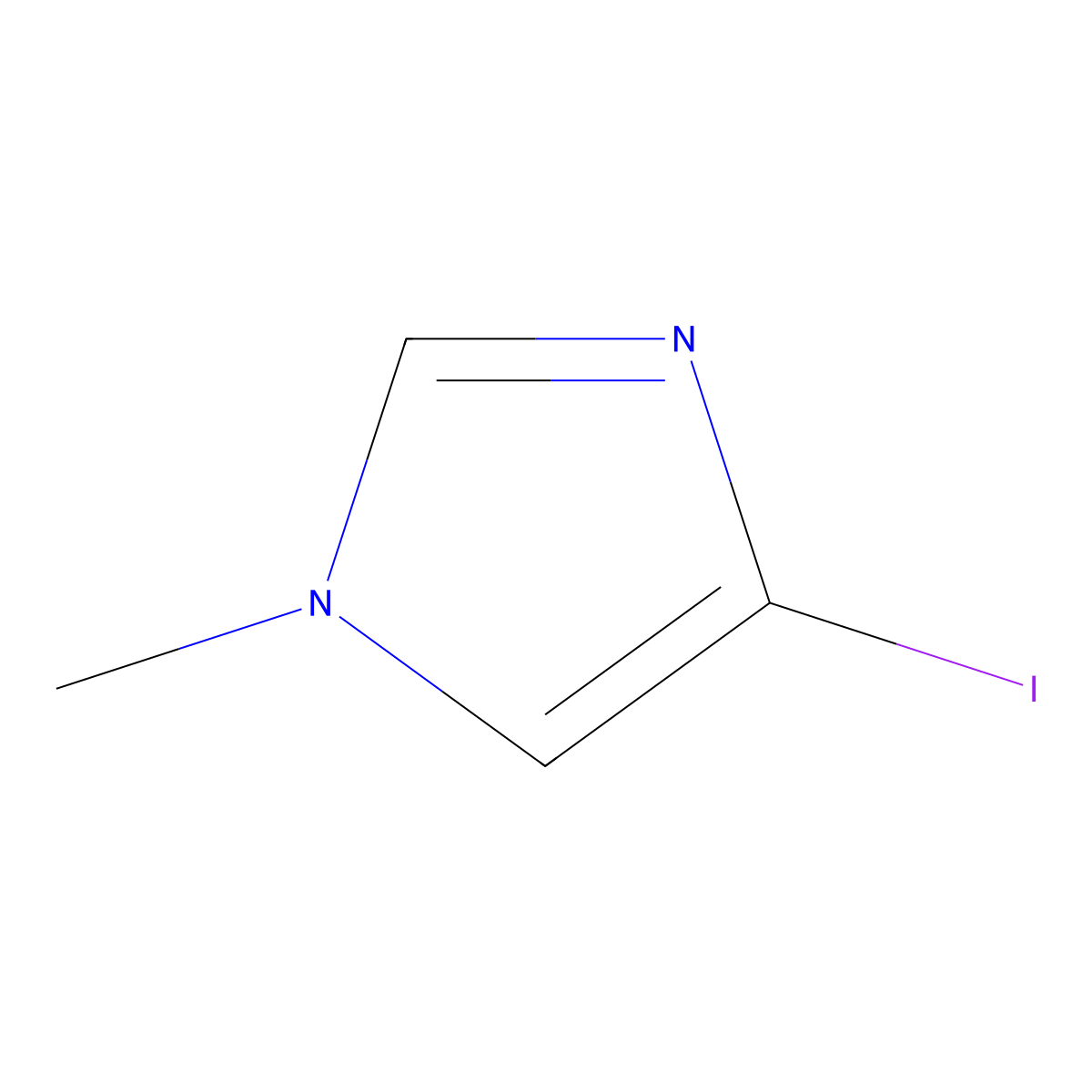 4-Iodo-1-methyl-1H-imidazole molecular structure, CAS 71759-87-0