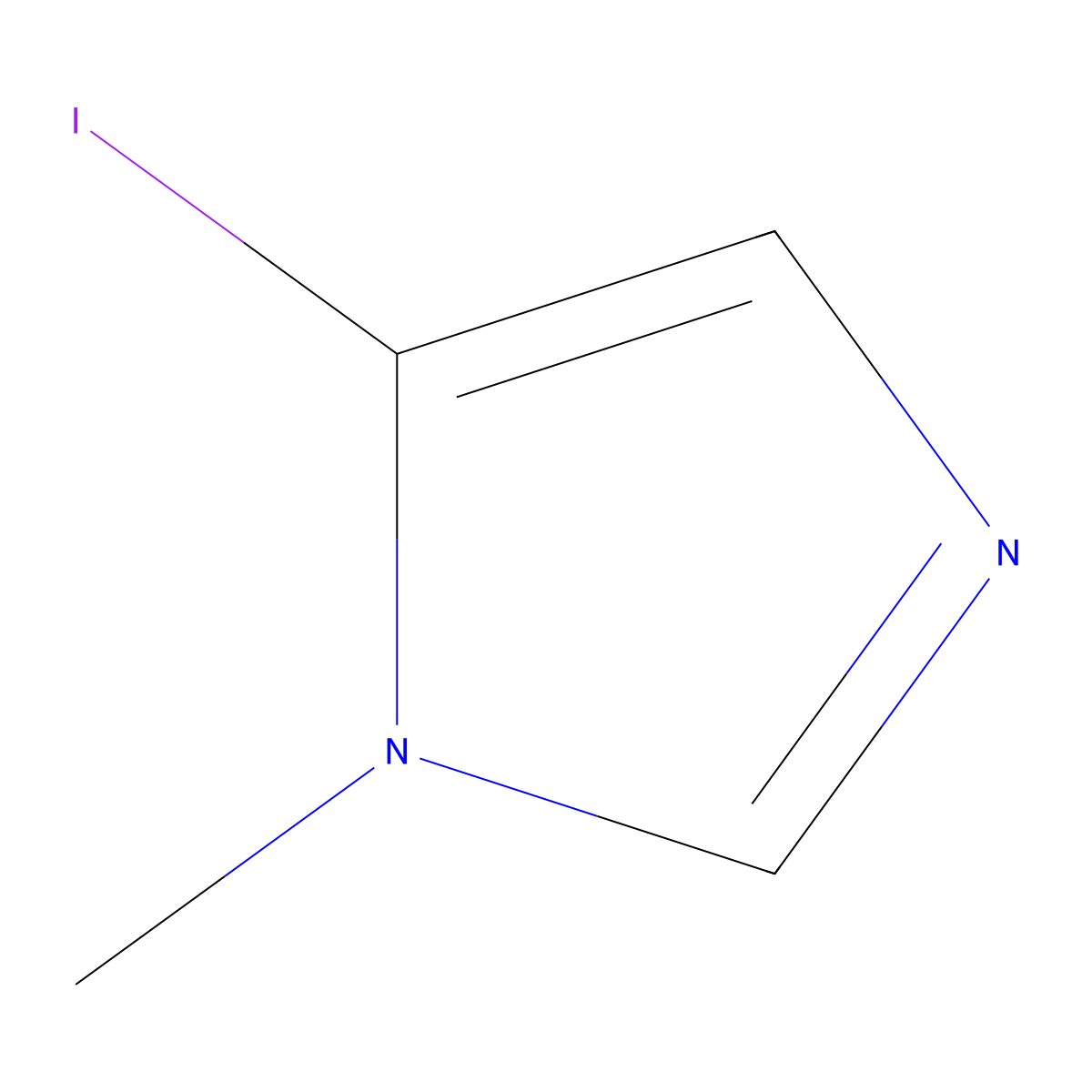 5-Iodo-1-methyl-1H-imidazole molecular structure, CAS 71759-88-1