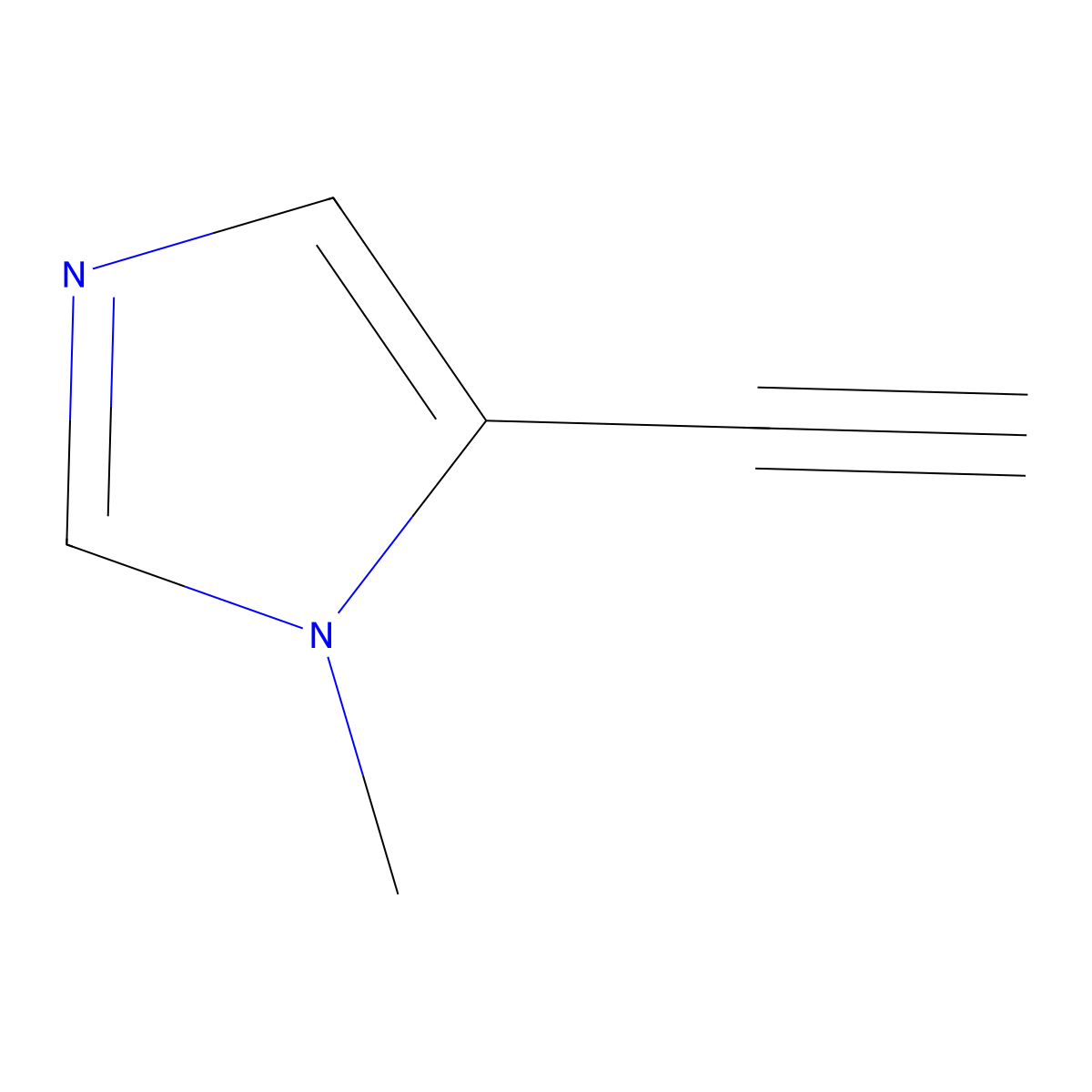 5-Ethynyl-1-methyl-1H-imidazole molecular structure, CAS 71759-92-7