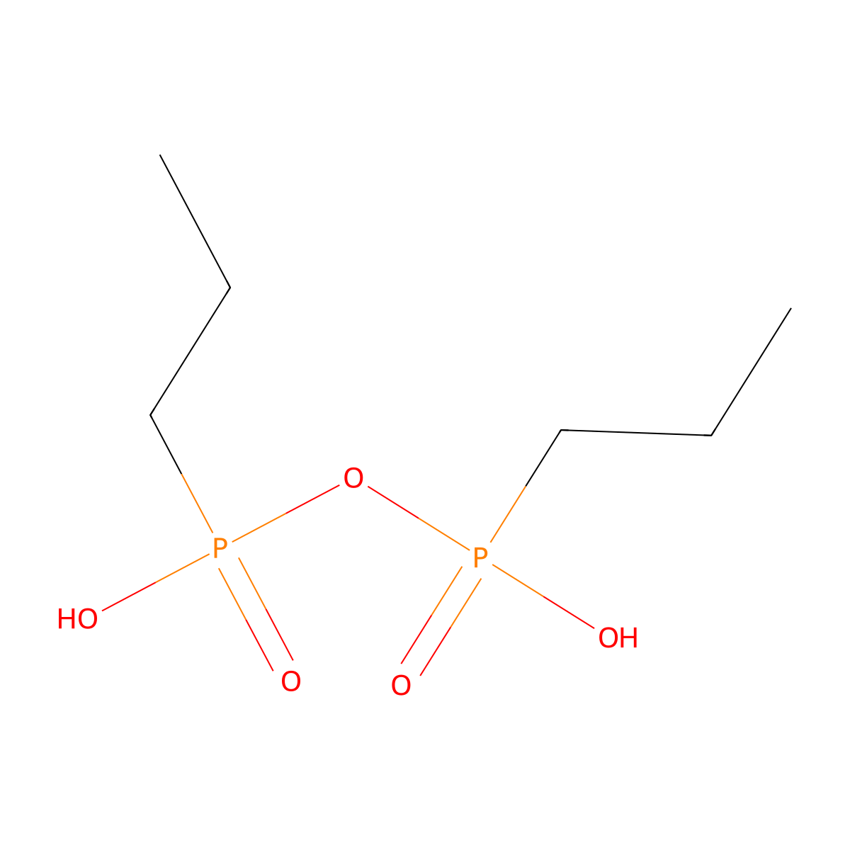 Dipropyldiphosphonic acid molecular structure, CAS 71760-04-8