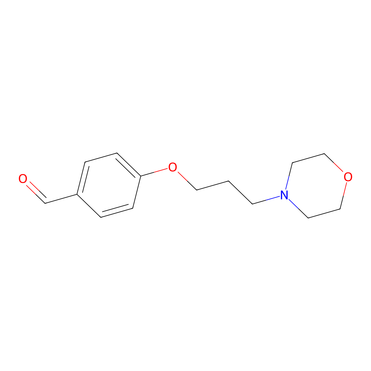 4-(3-Morpholinopropoxy)benzaldehyde molecular structure, CAS 71760-44-6