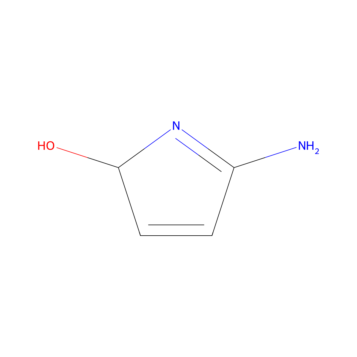 2-Hydroxy-5-iminoazacyclopent-3-ene molecular structure, CAS 71765-74-7