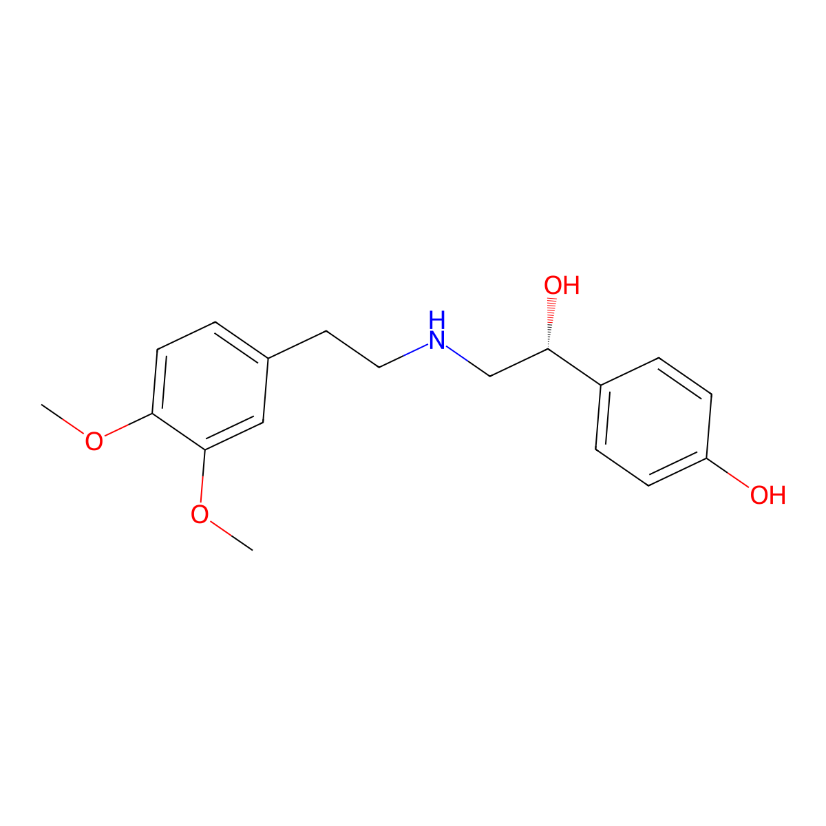 Denopamine molecular structure, CAS 71771-90-9
