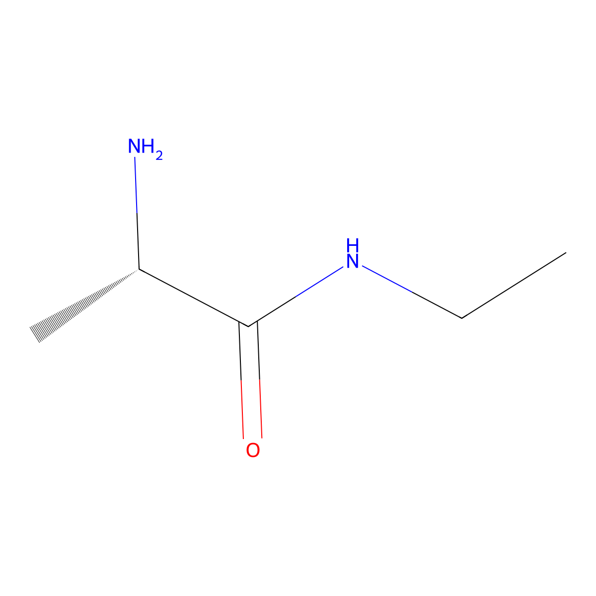 Alanine ethylamide molecular structure, CAS 71773-95-0