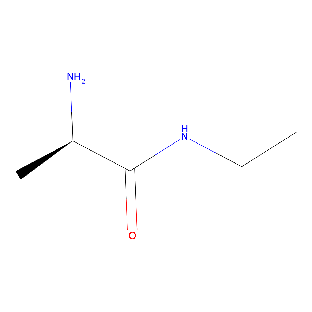 (r)-2-Amino-n-ethyl-propanamide molecular structure, CAS 71774-00-0