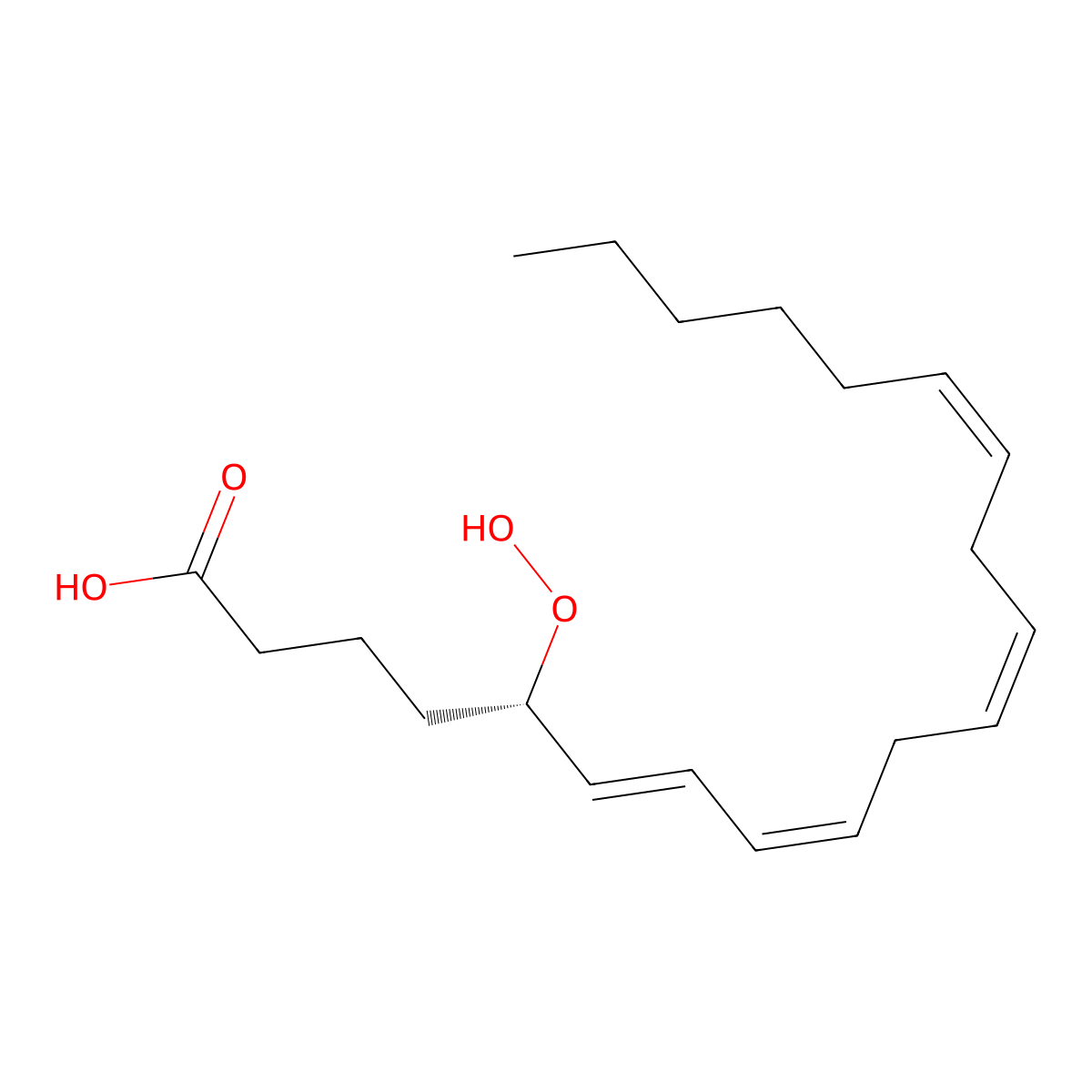 5(S)-Hpete molecular structure, CAS 71774-08-8