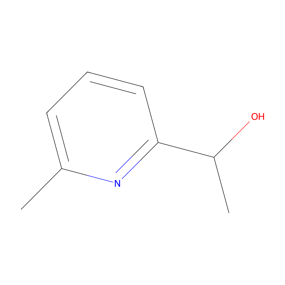 1-(6-Methylpyridin-2-yl)ethanol molecular structure, CAS 71777-66-7