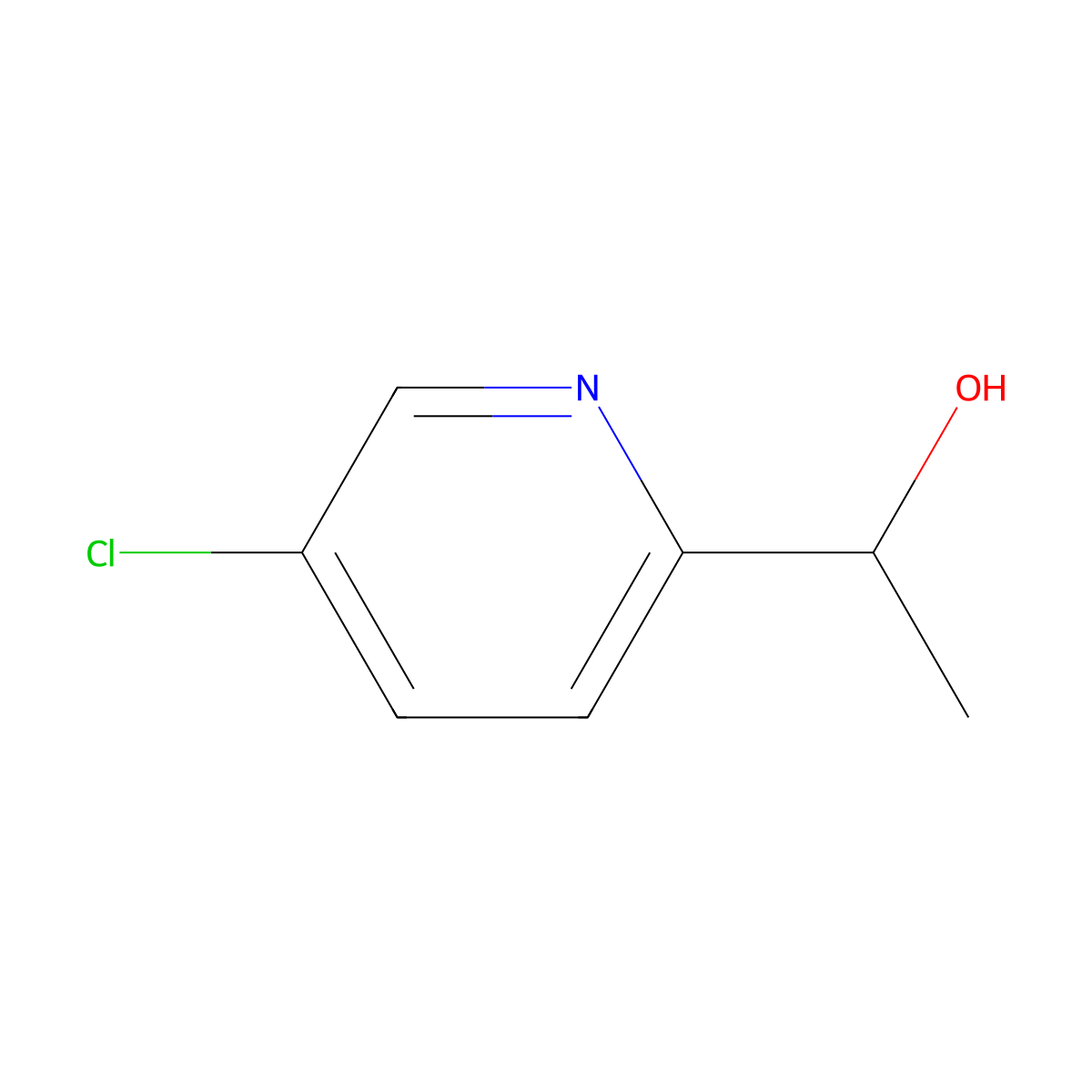 1-(5-Chloropyridin-2-yl)ethanol molecular structure, CAS 71777-68-9