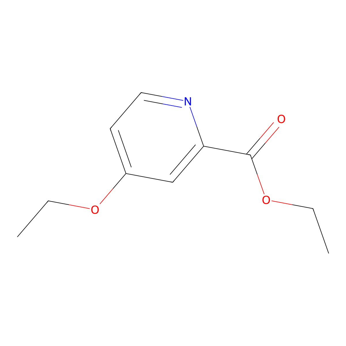 Ethyl 4-ethoxypicolinate molecular structure, CAS 71777-70-3