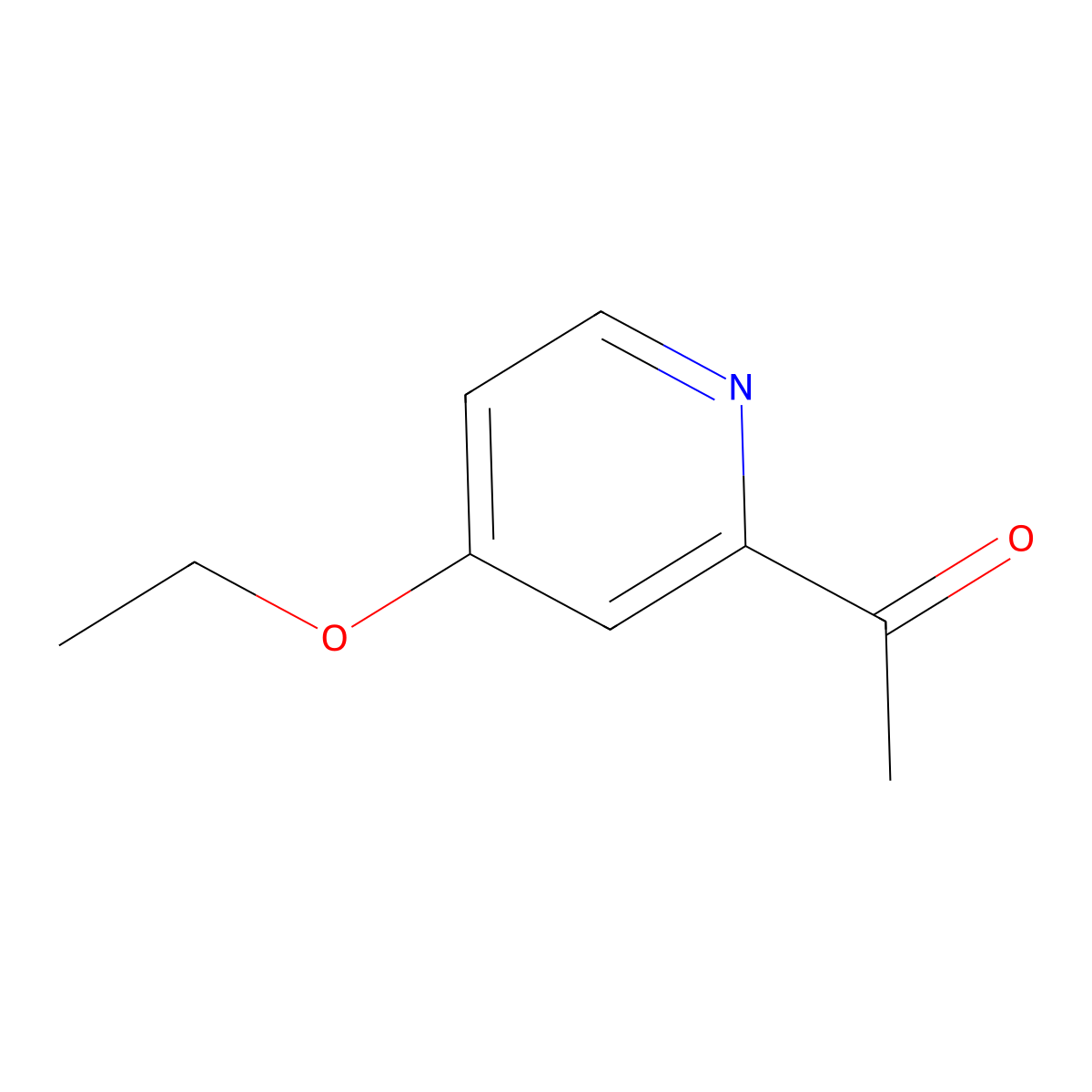 1-(4-Ethoxypyridin-2-yl)ethanone molecular structure, CAS 71777-71-4