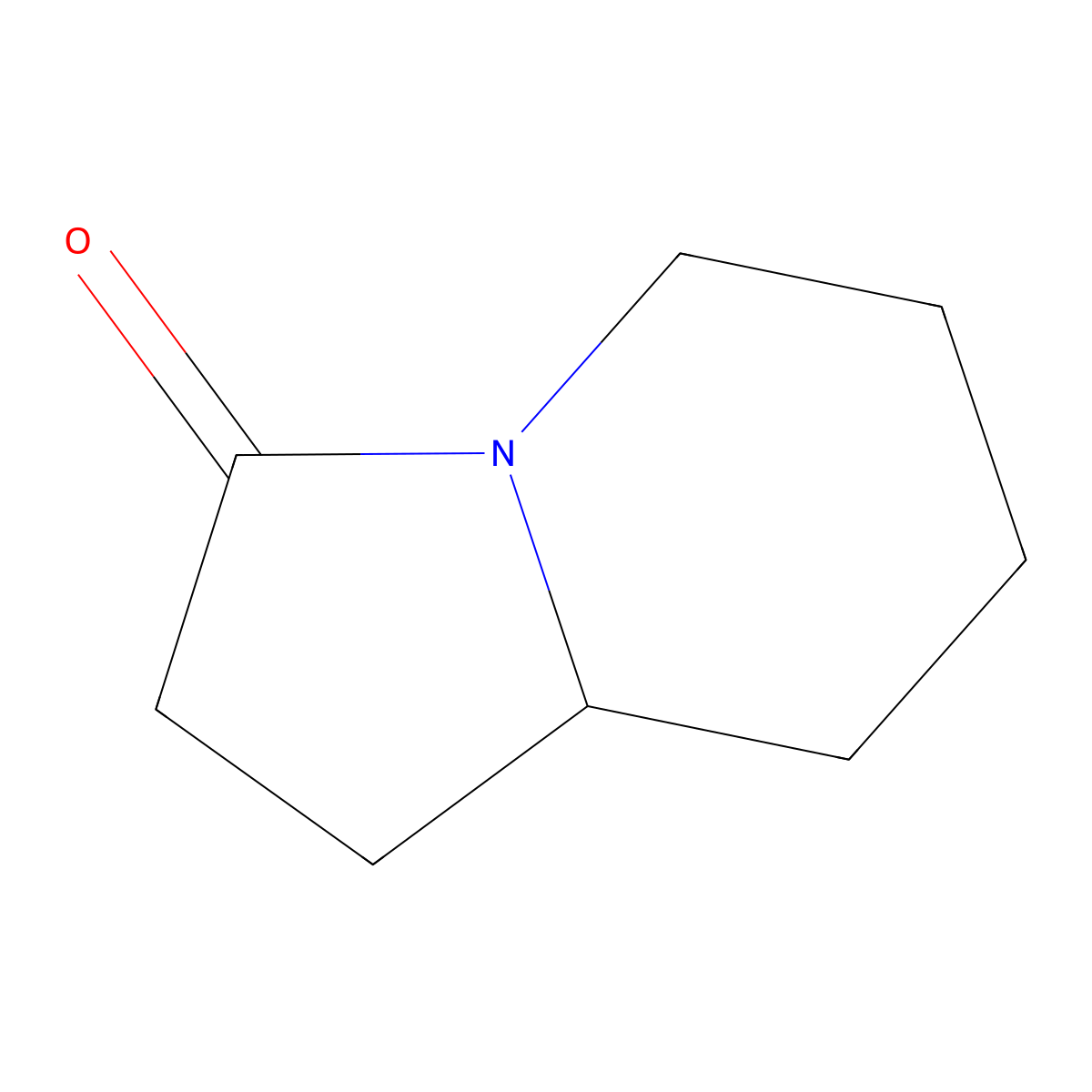 Octahydroindolizin-3-one molecular structure, CAS 71779-55-0