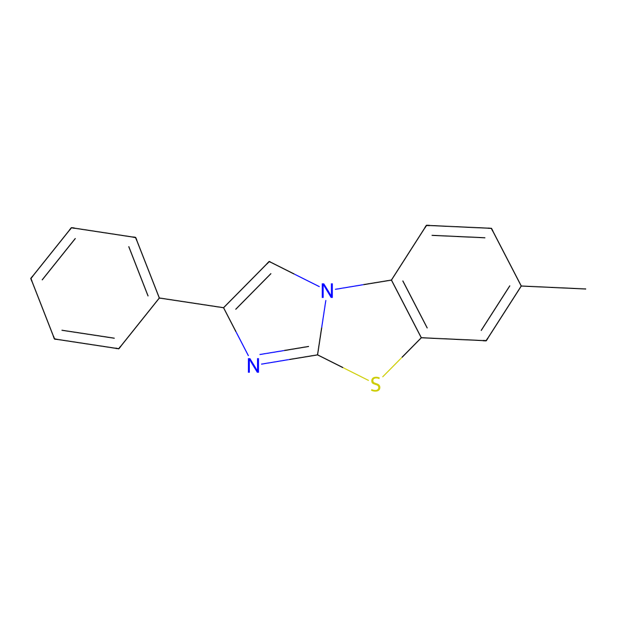 7-Methyl-2-phenylimidazo[2,1-b][1,3]benzothiazole molecular structure, CAS 7178-23-6