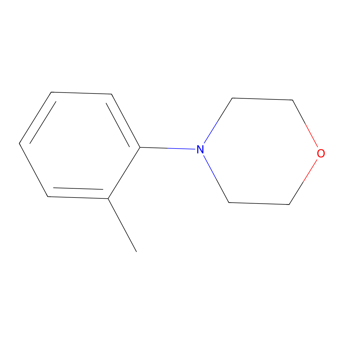 4-o-Tolylmorpholine molecular structure, CAS 7178-40-7