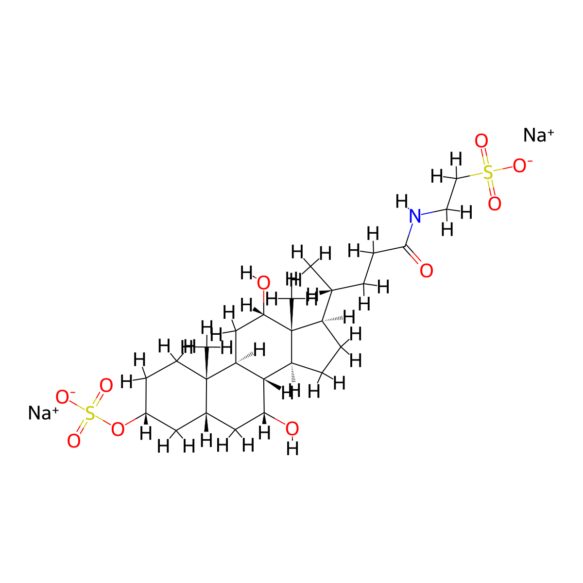 3-Sulfo-taurocholicAcidDisodiumSalt molecular structure, CAS 71781-33-4