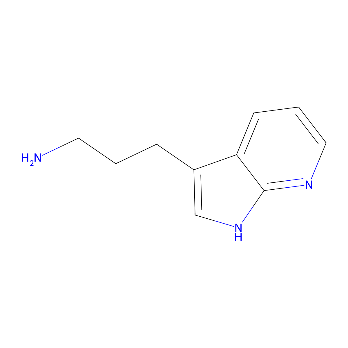 3-{1H-pyrrolo[2,3-b]pyridin-3-yl}propan-1-amine molecular structure, CAS 717814-43-2