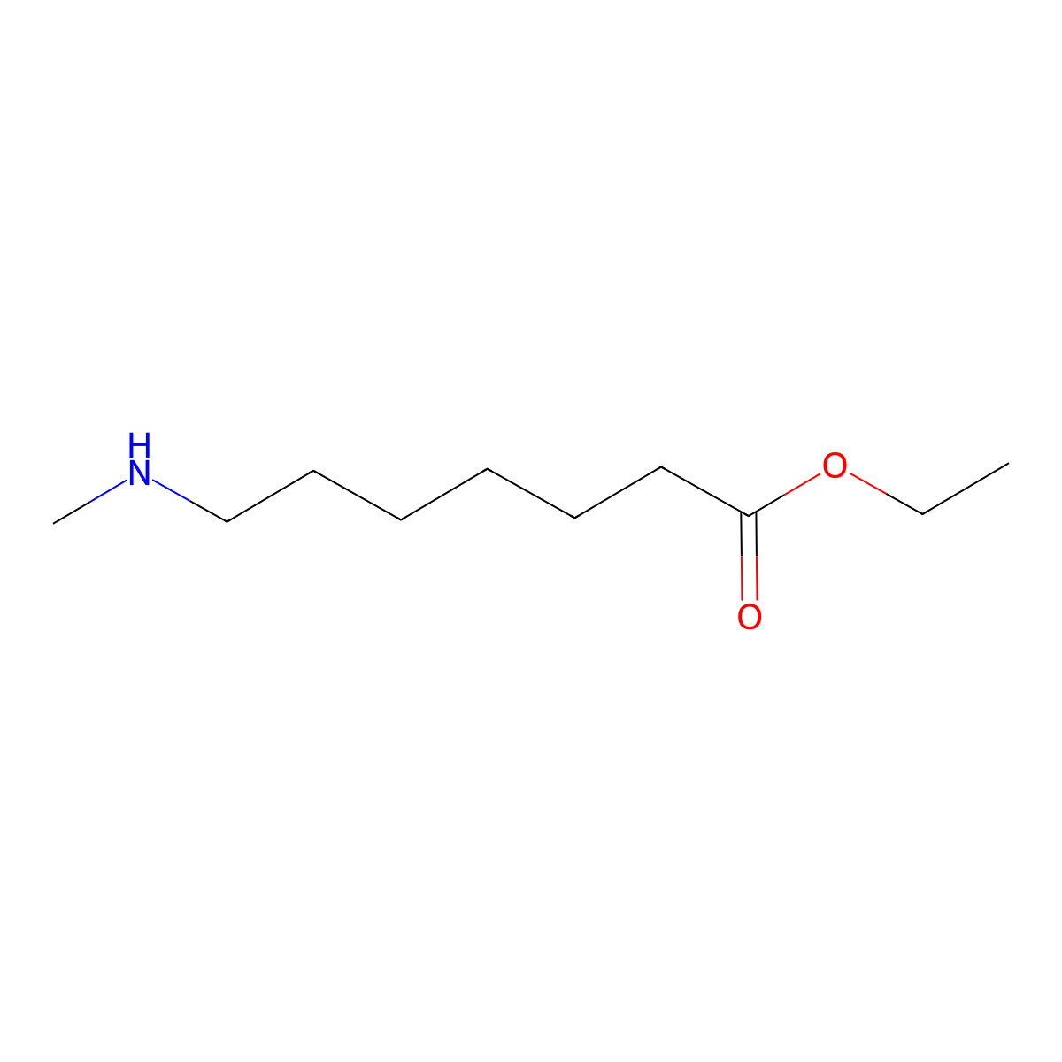 Ethyl 7-(methylamino)heptanoate molecular structure, CAS 717817-11-3