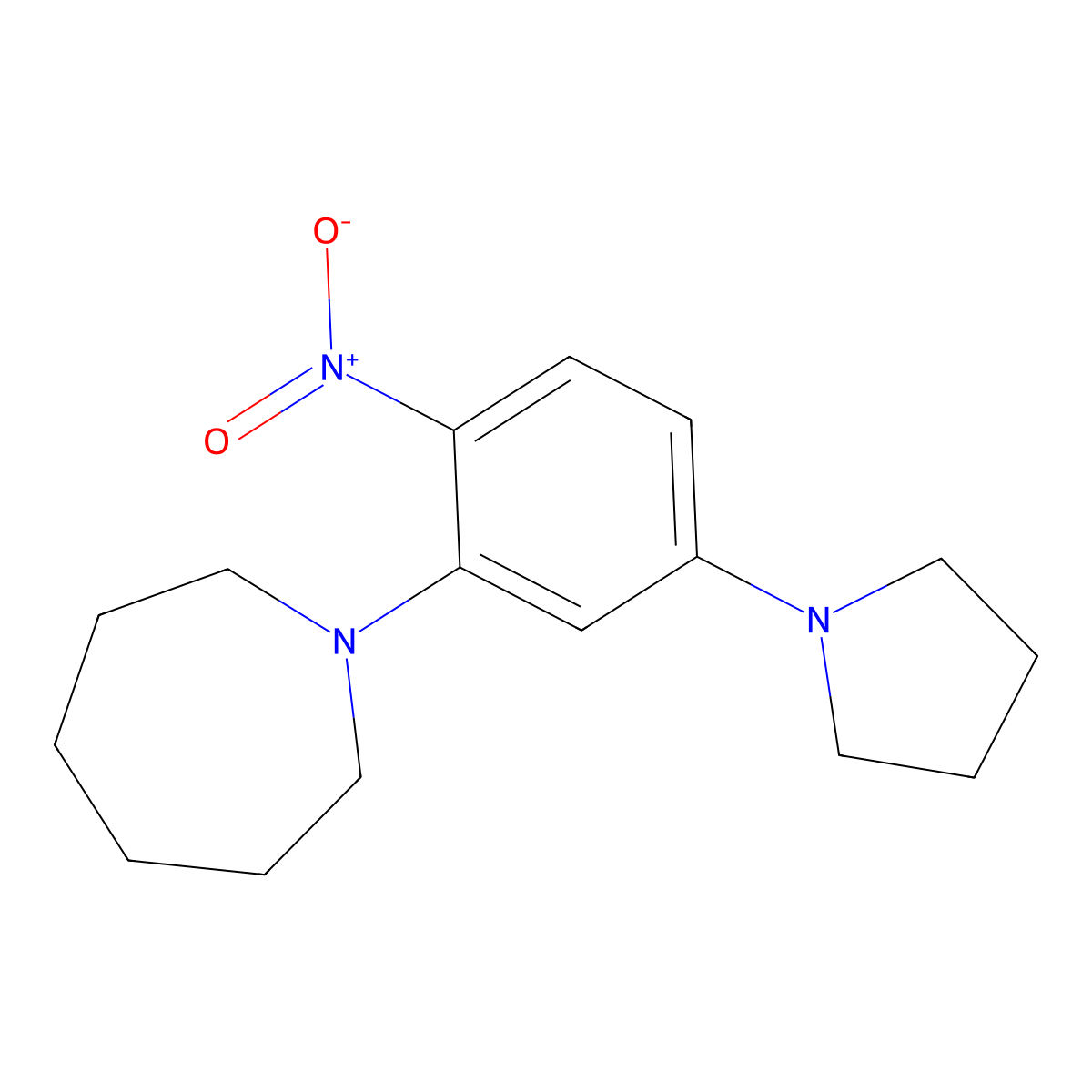 1-(2-Nitro-5-pyrrolidin-1-ylphenyl)azepane molecular structure, CAS 717828-87-0