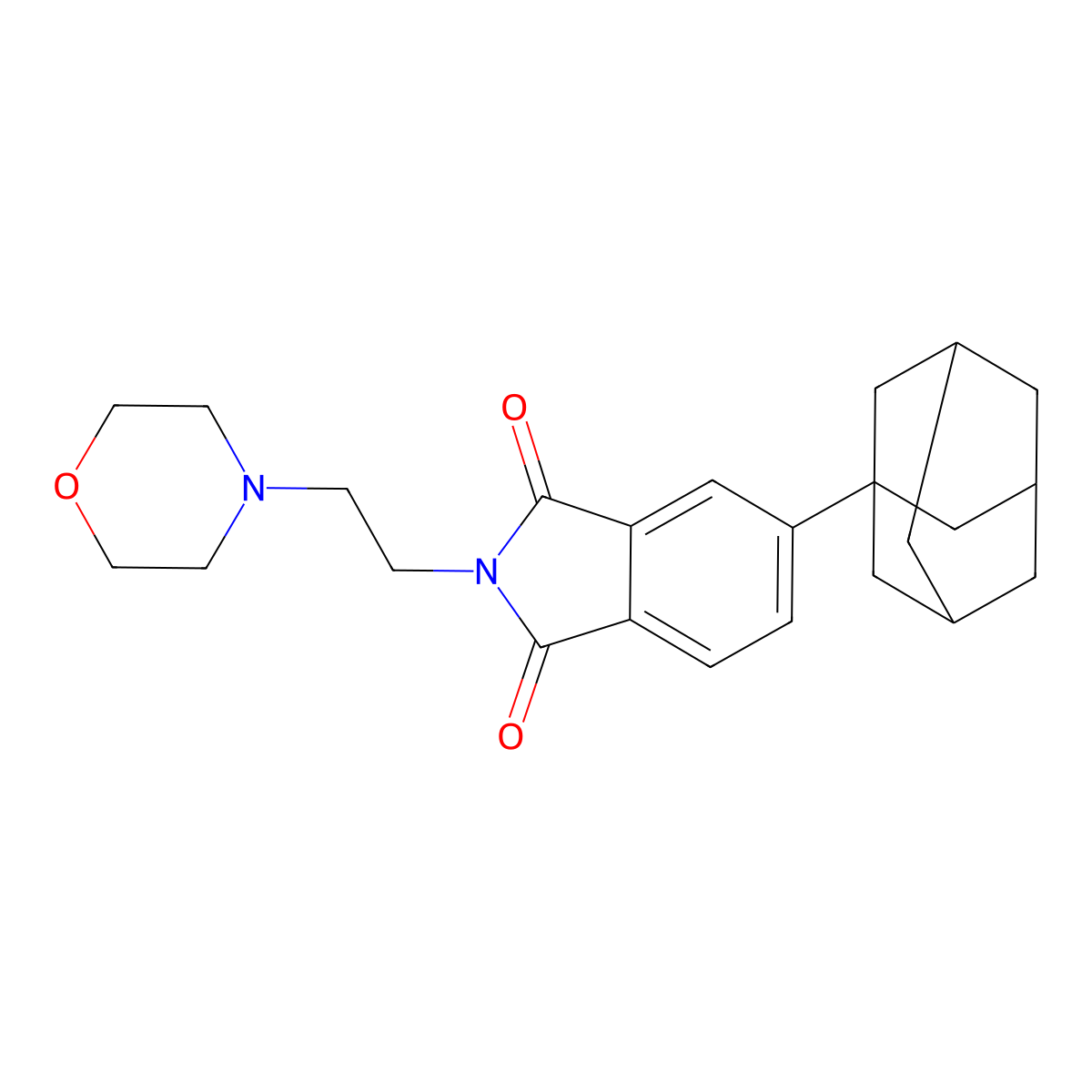 5-(1-Adamantyl)-2-(2-morpholin-4-ylethyl)isoindole-1,3-dione molecular structure, CAS 717829-81-7