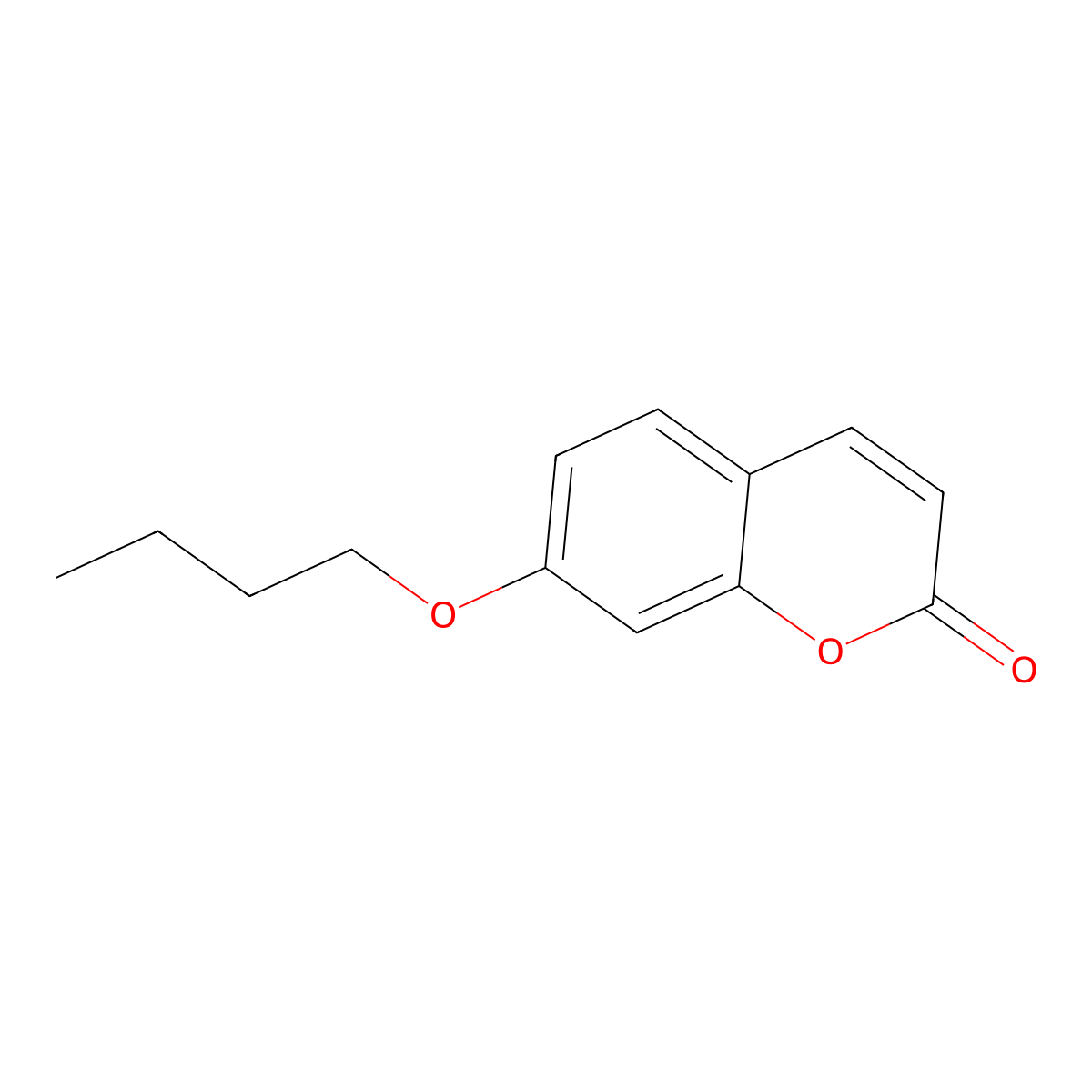 2H-1-Benzopyran-2-one, 7-butoxy- molecular structure, CAS 71783-00-1
