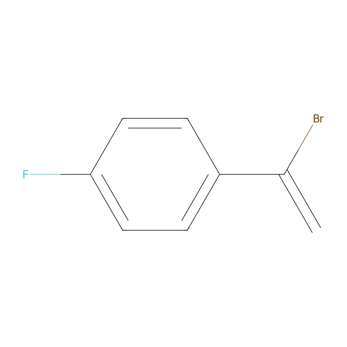 1-(1-Bromoethenyl)-4-fluorobenzene molecular structure, CAS 71783-51-2