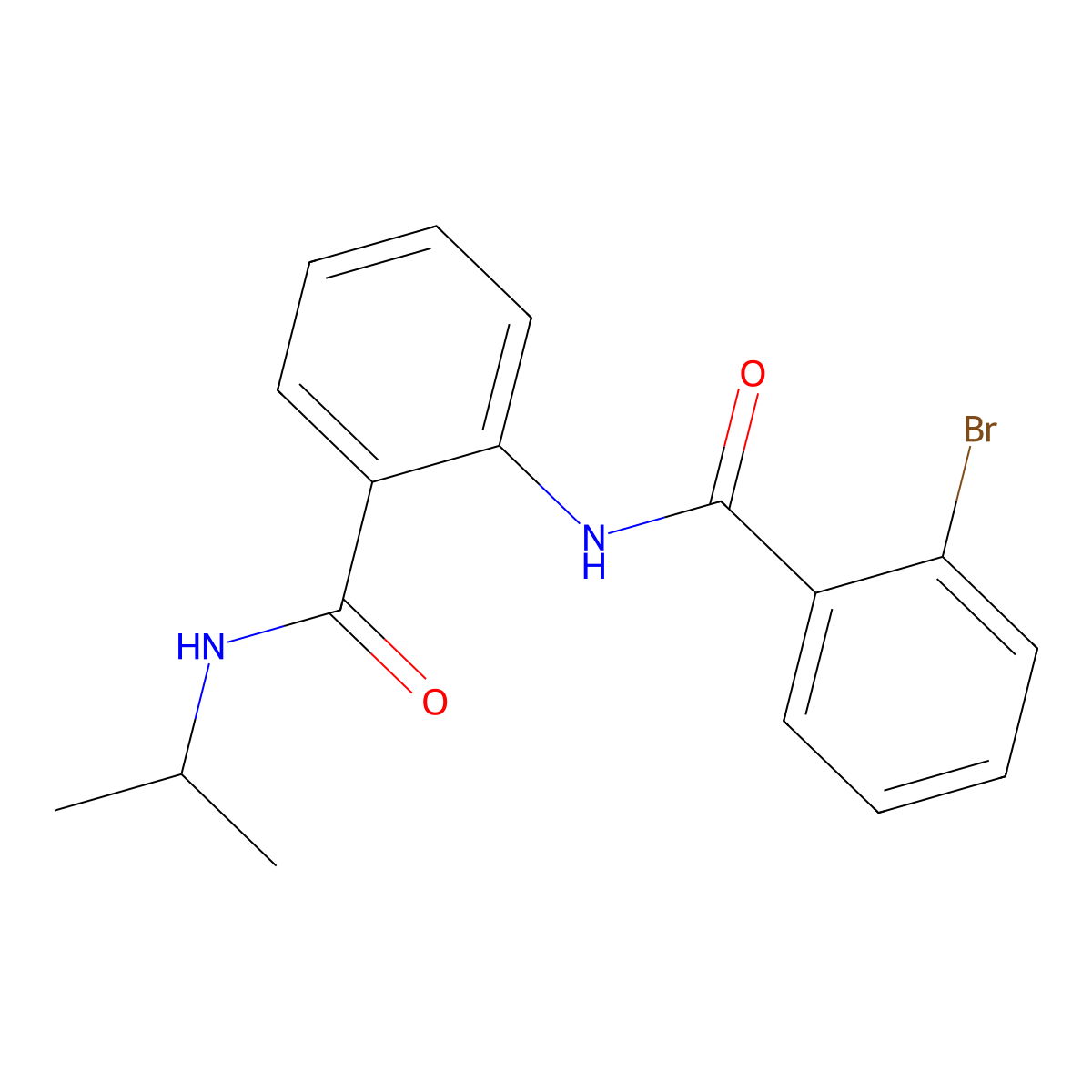 2-[(2-bromobenzoyl)amino]-N-propan-2-ylbenzamide molecular structure, CAS 717831-93-1