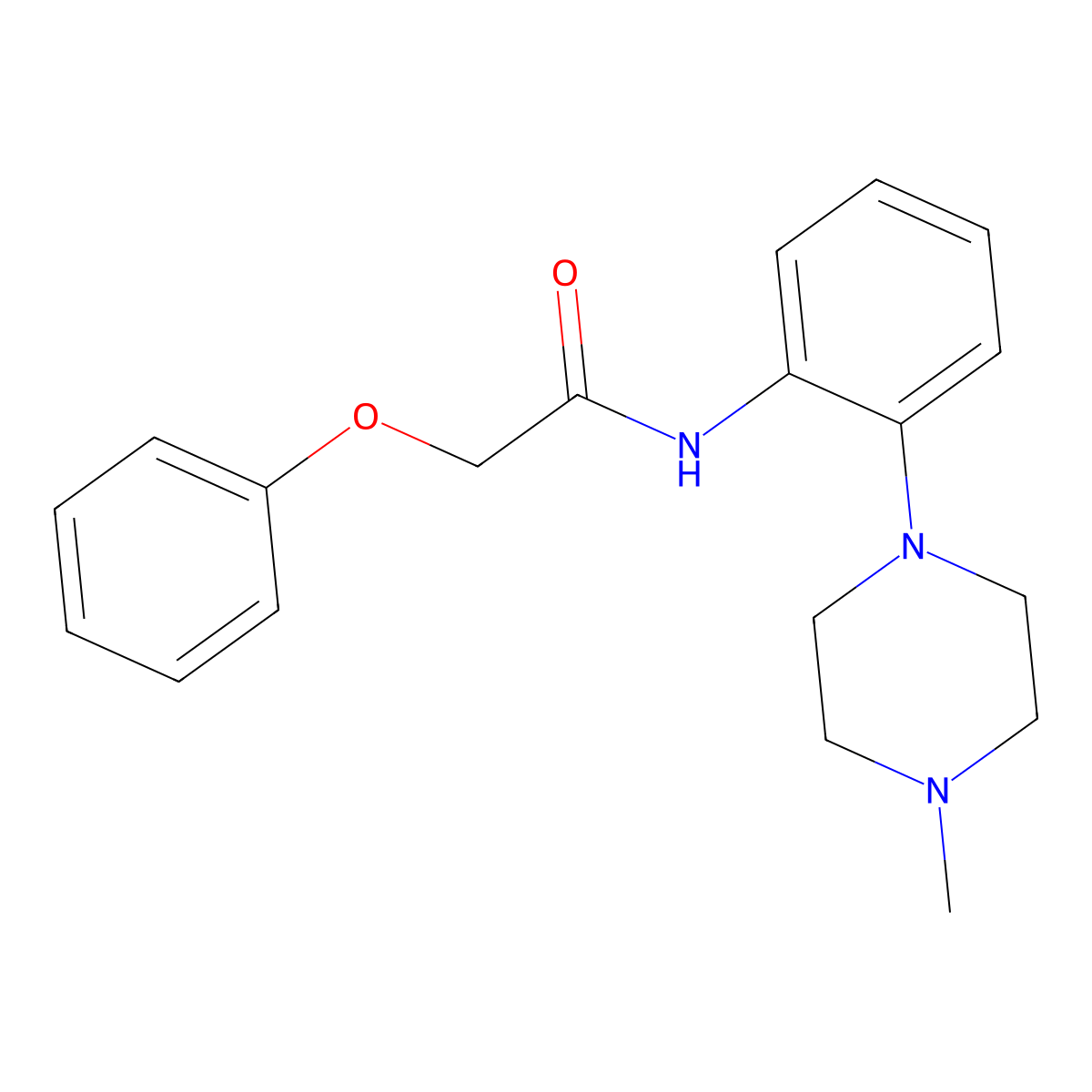 N-[2-(4-methylpiperazin-1-yl)phenyl]-2-phenoxyacetamide molecular structure, CAS 717831-96-4