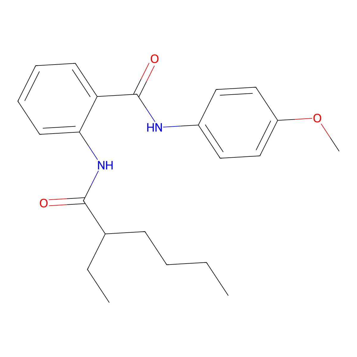 2-(2-ethylhexanoylamino)-N-(4-methoxyphenyl)benzamide molecular structure, CAS 717832-02-5