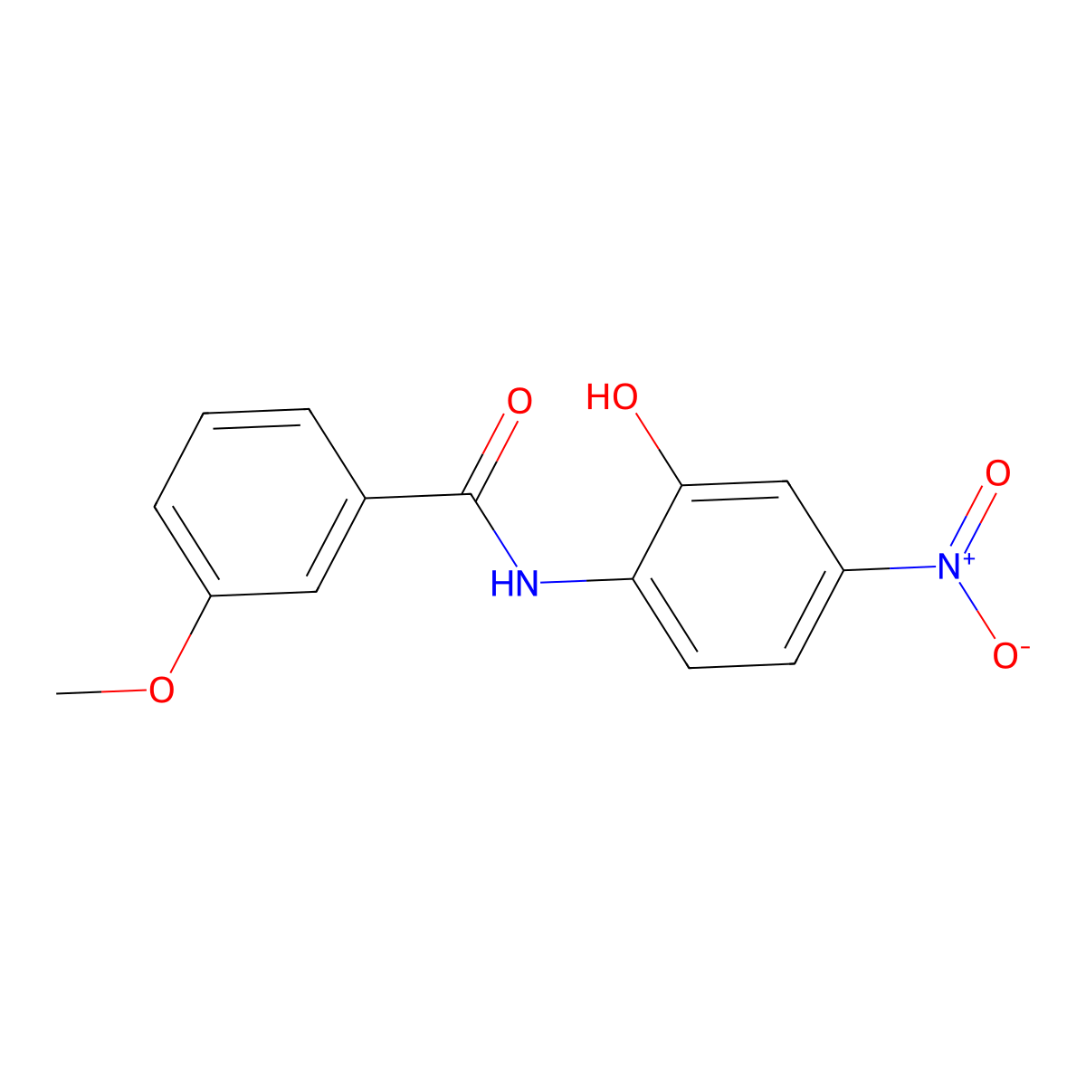 N-(2-hydroxy-4-nitrophenyl)-3-methoxybenzamide molecular structure, CAS 717835-94-4